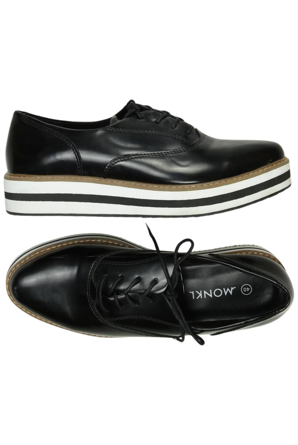 

Monki Damen Halbschuh, schwarz, Gr. 40