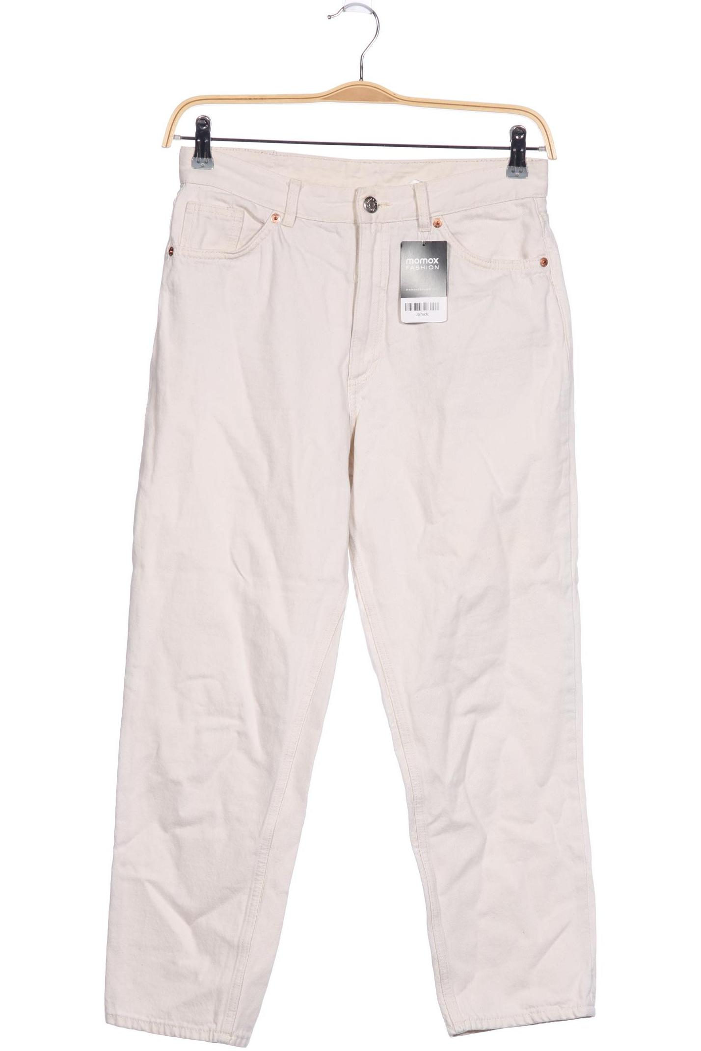 

MONKI Damen Jeans, cremeweiß