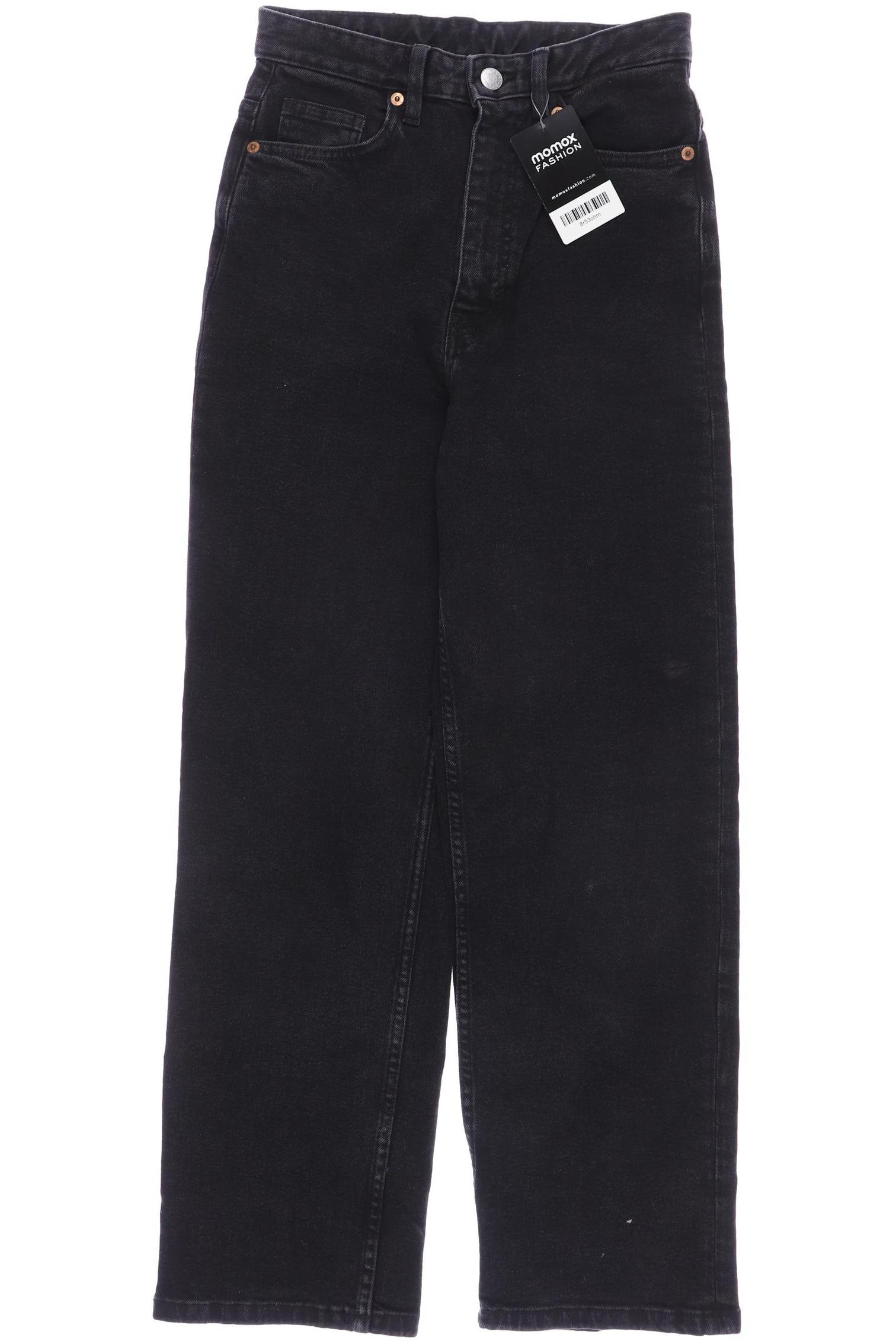 

Monki Damen Jeans, schwarz, Gr. 24