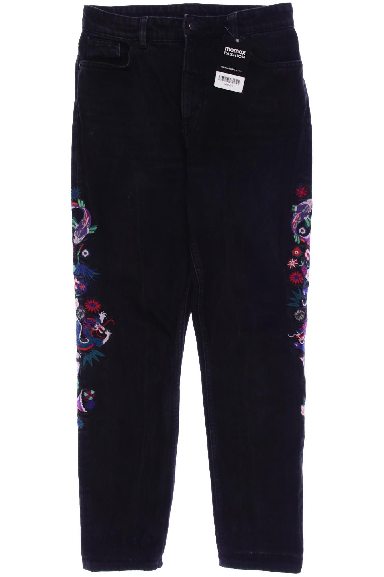 

Monki Damen Jeans, schwarz, Gr. 28