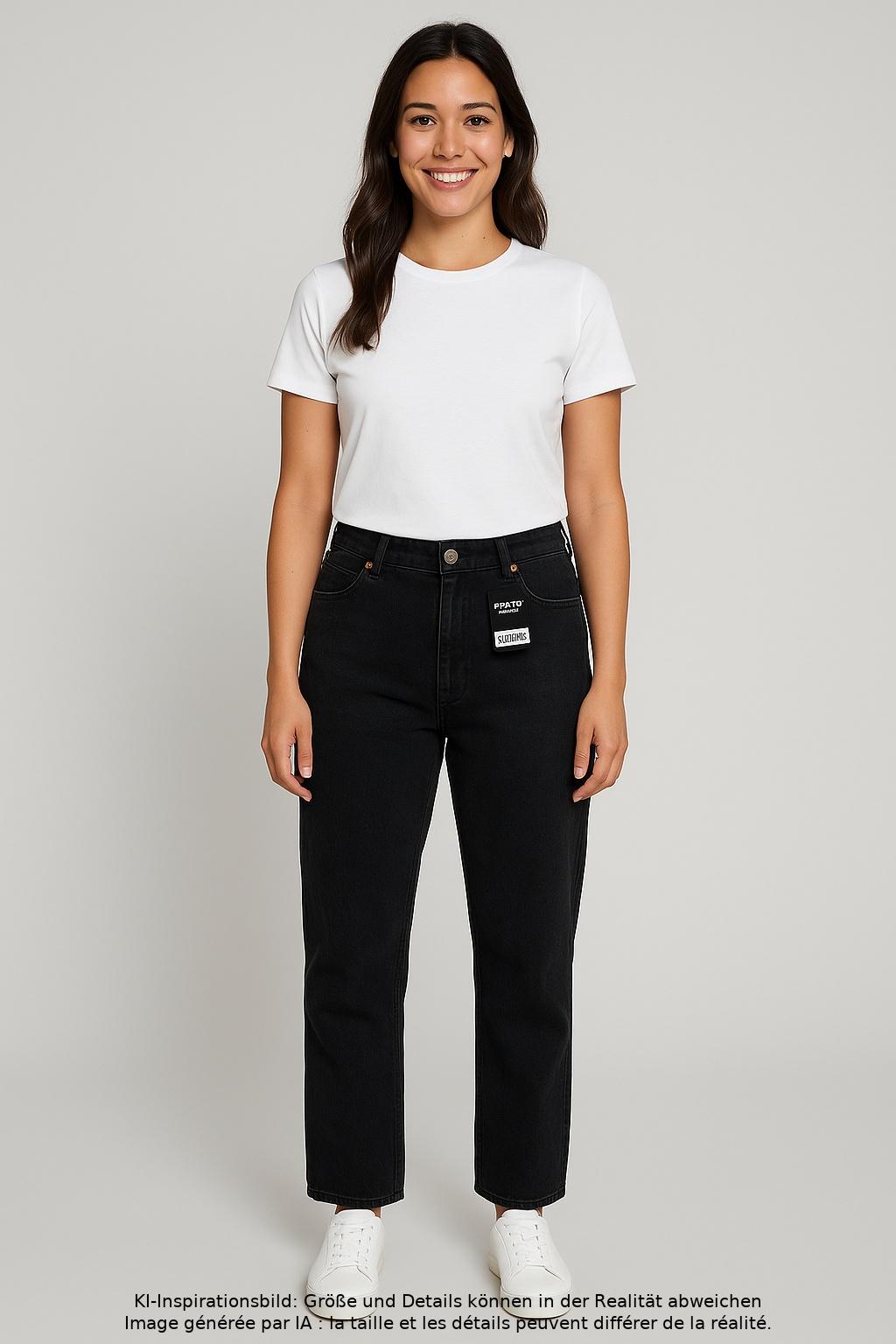 

Monki Damen Jeans, schwarz, Gr. 30