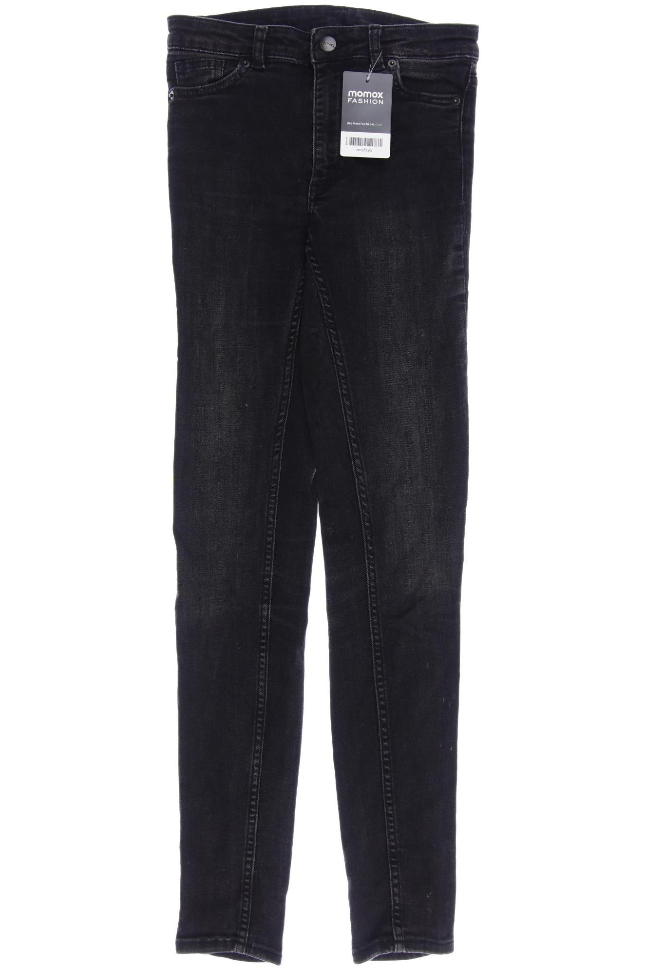 

Monki Damen Jeans, schwarz, Gr. 25