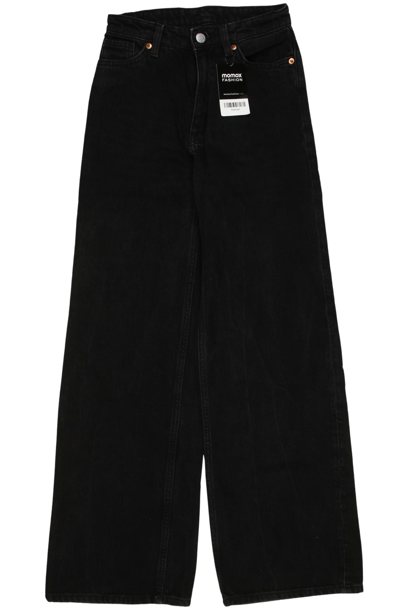 

Monki Damen Jeans, schwarz, Gr. 24