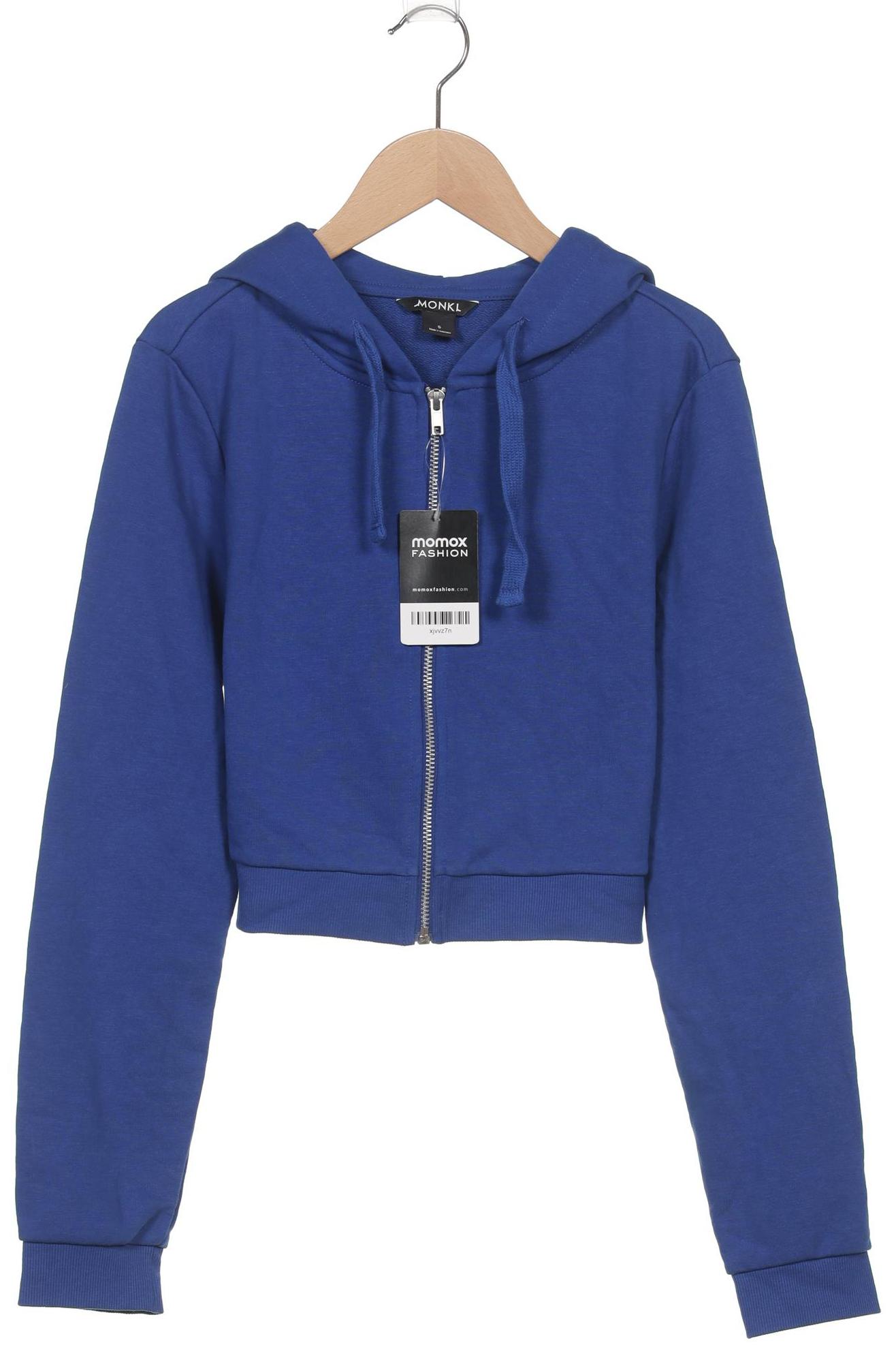 

Monki Damen Kapuzenpullover, blau, Gr. 36