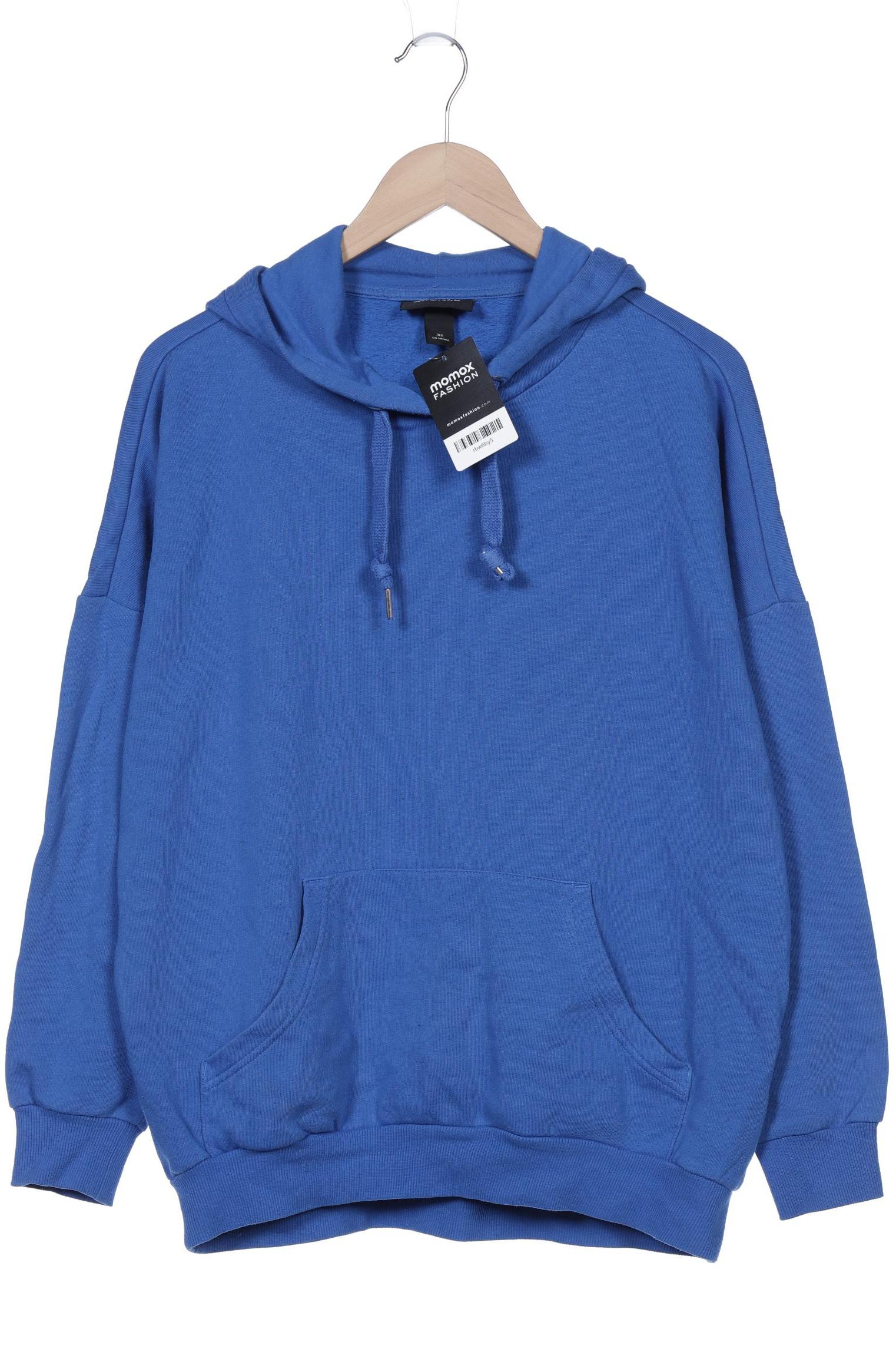 

Monki Damen Kapuzenpullover, blau, Gr. 34