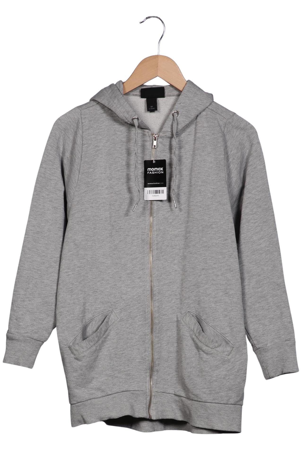 

Monki Damen Kapuzenpullover, grau, Gr. 34