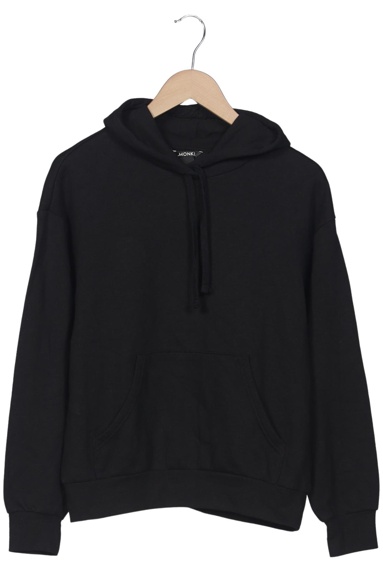

Monki Damen Kapuzenpullover, schwarz, Gr. 36