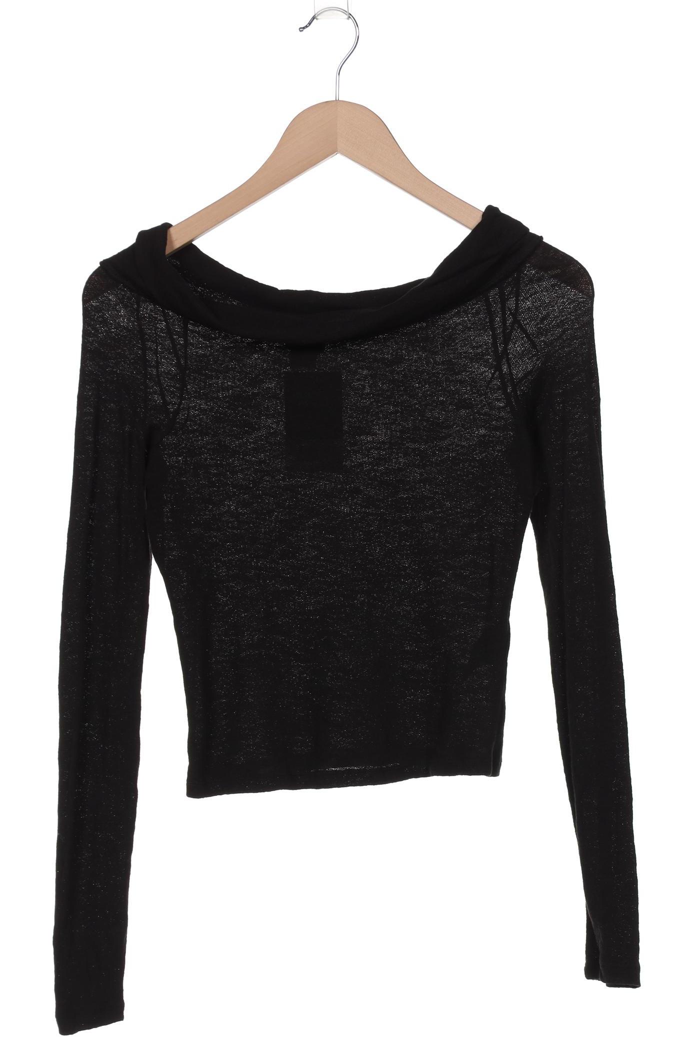 

Monki Damen Langarmshirt, schwarz, Gr. 36