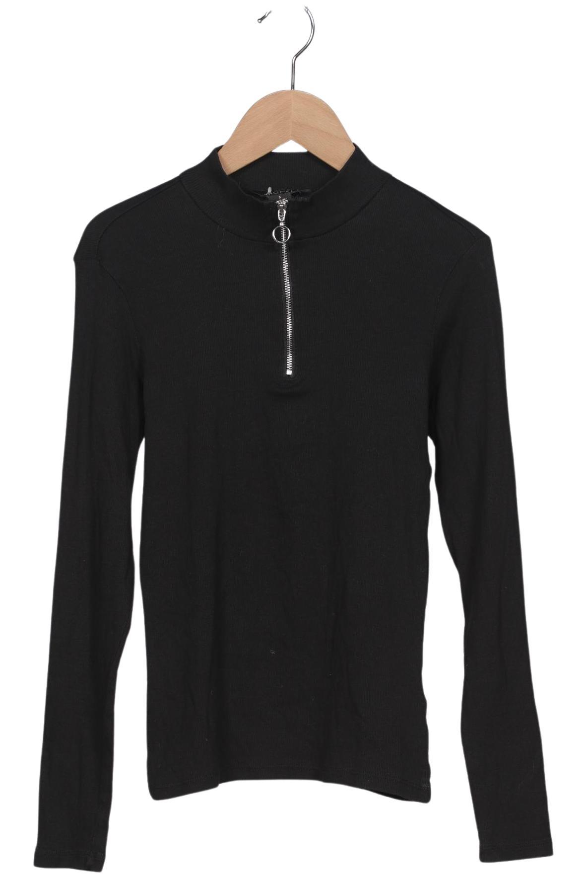 

Monki Damen Langarmshirt, schwarz, Gr. 36