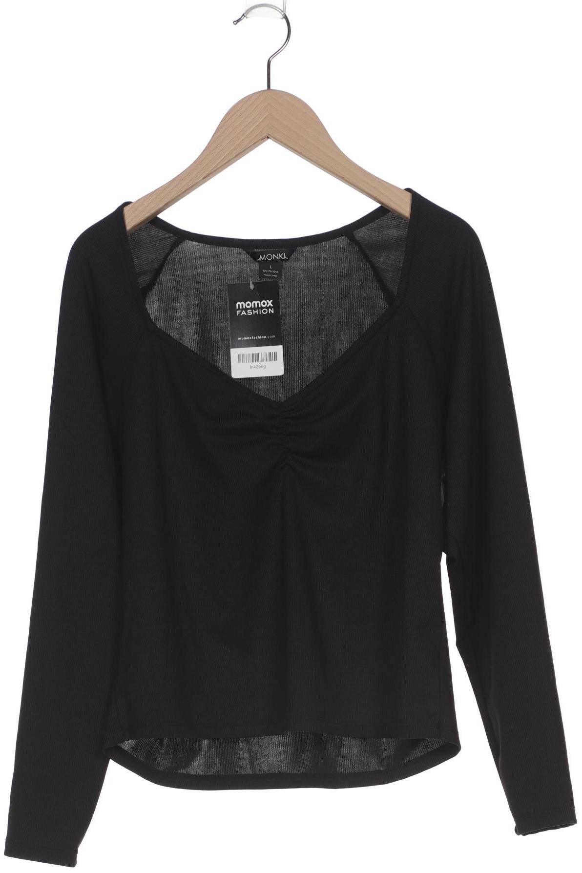 

Monki Damen Langarmshirt, schwarz, Gr. 42