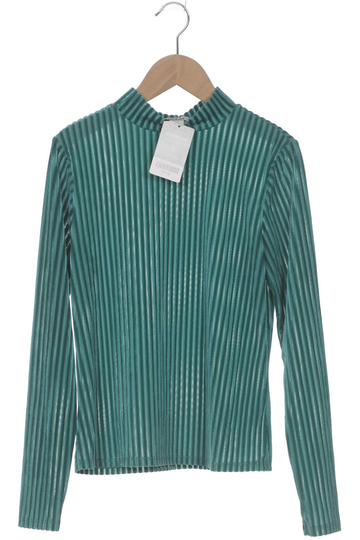 

Monki Damen Langarmshirt, türkis, Gr. 36
