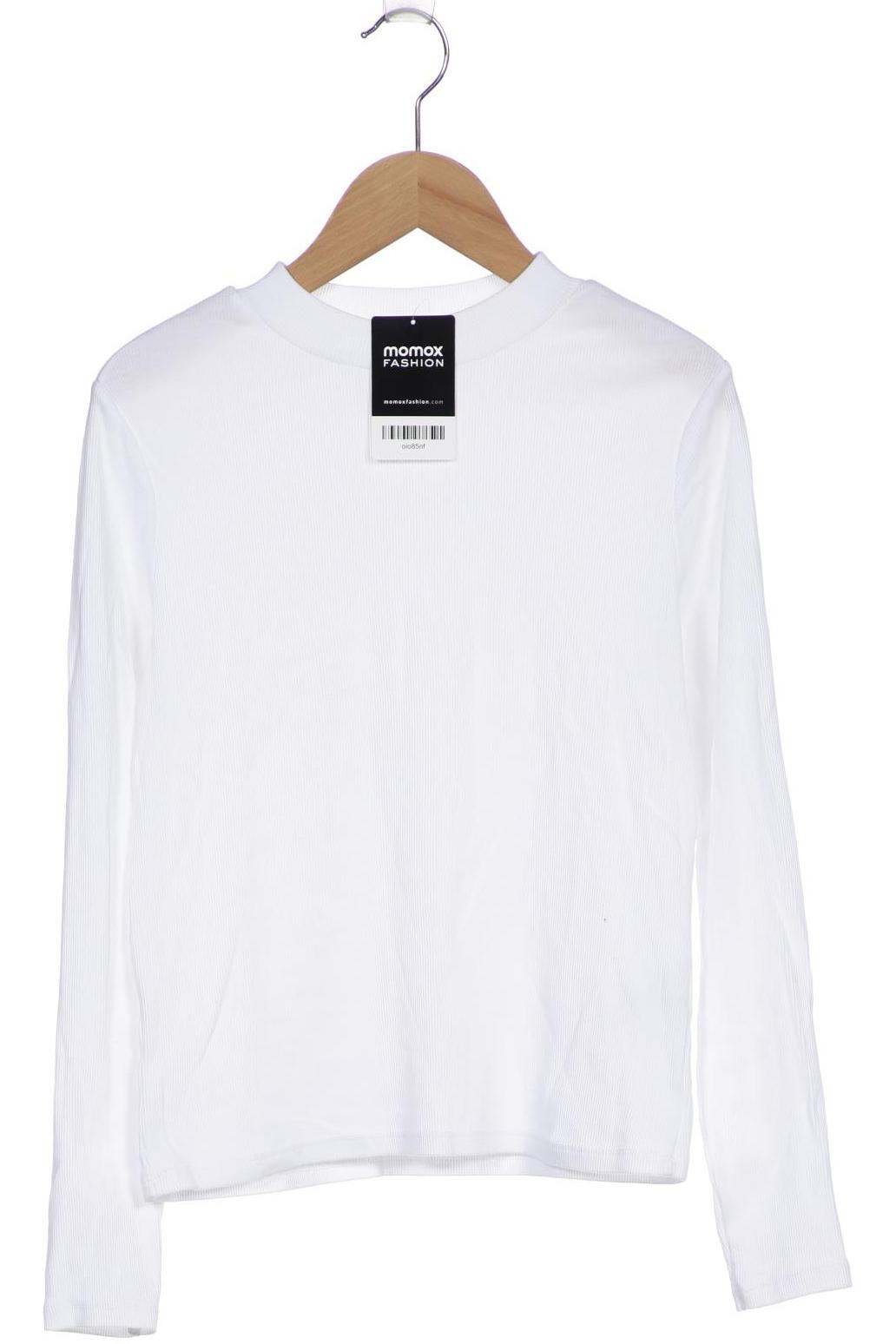 

Monki Damen Langarmshirt, weiß, Gr. 38