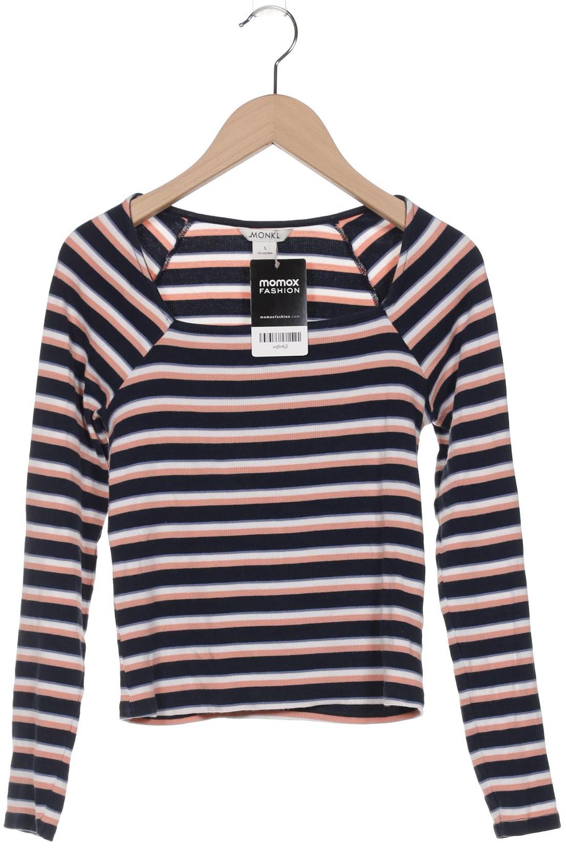 

Monki Damen Langarmshirt, marineblau, Gr. 36