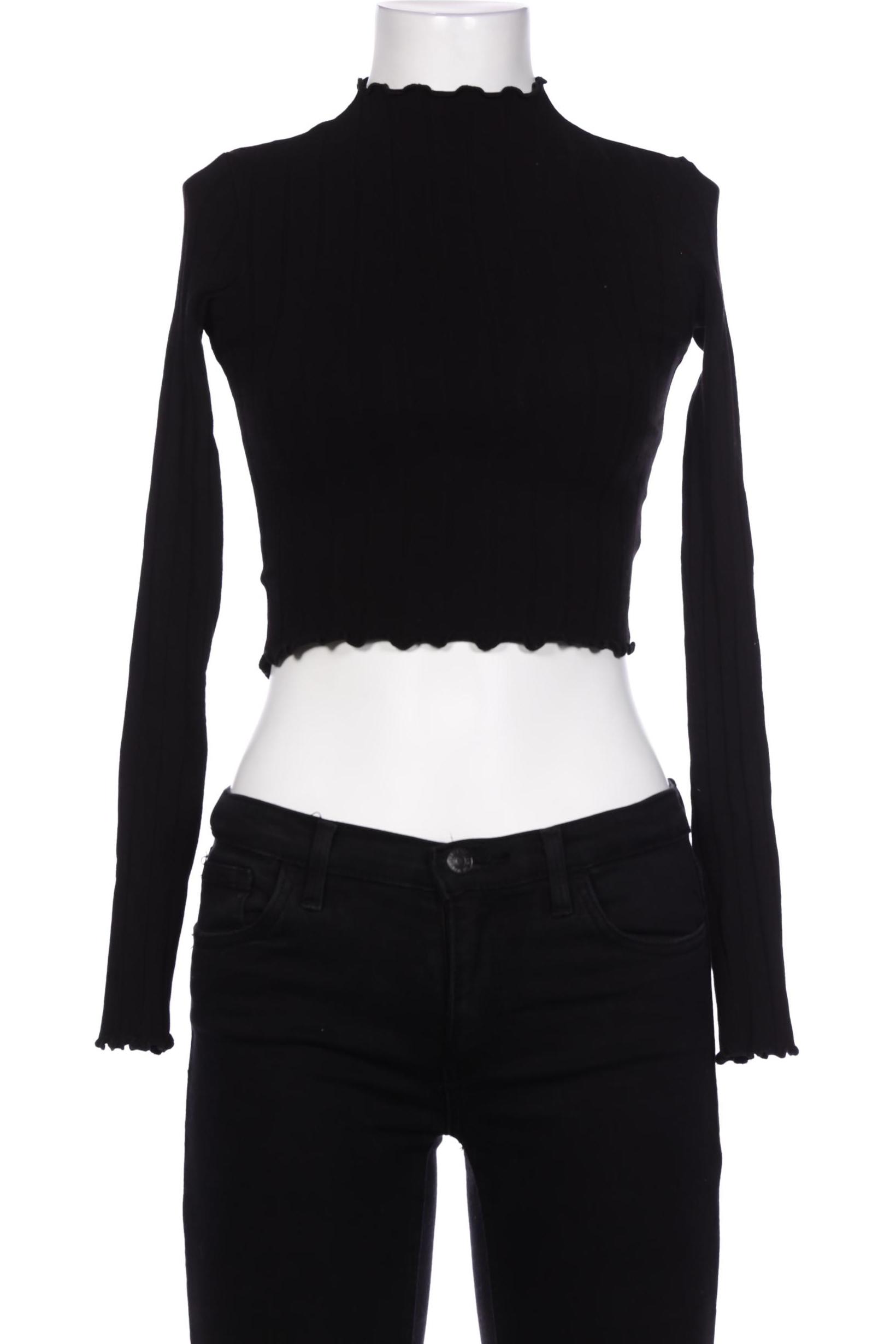 

Monki Damen Langarmshirt, schwarz, Gr. 34
