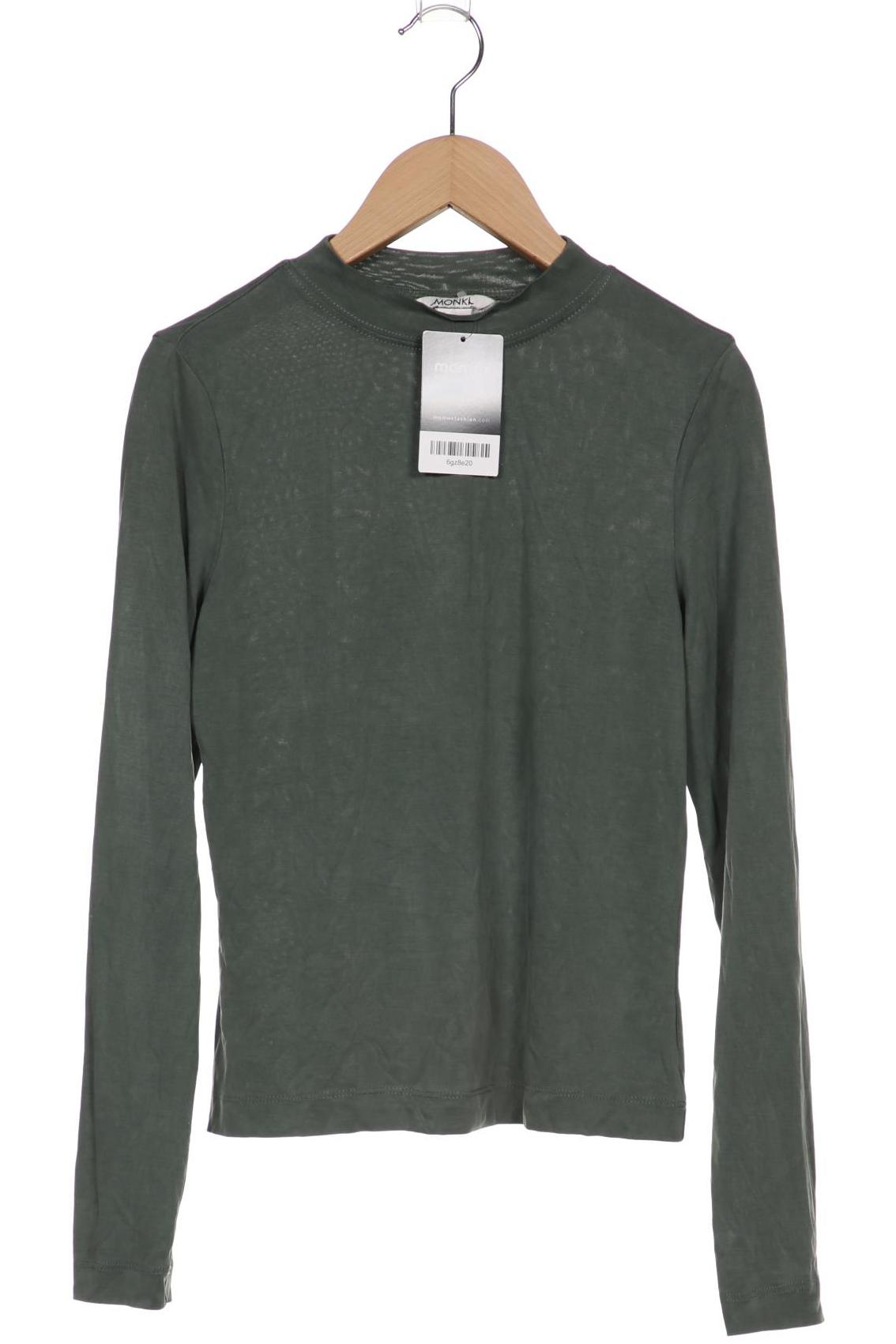 

Monki Damen Langarmshirt, grün, Gr. 36