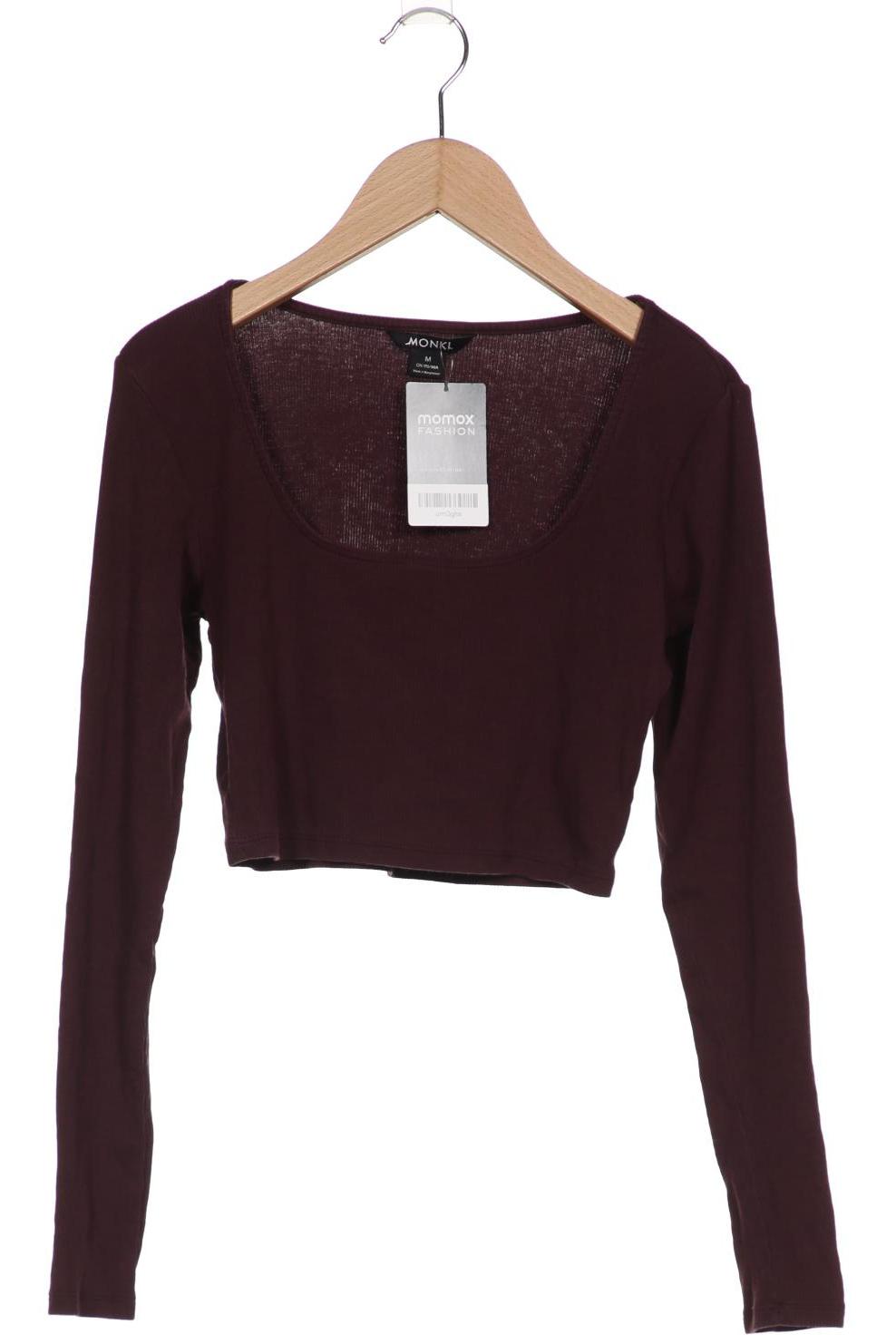 

Monki Damen Langarmshirt, bordeaux, Gr. 38