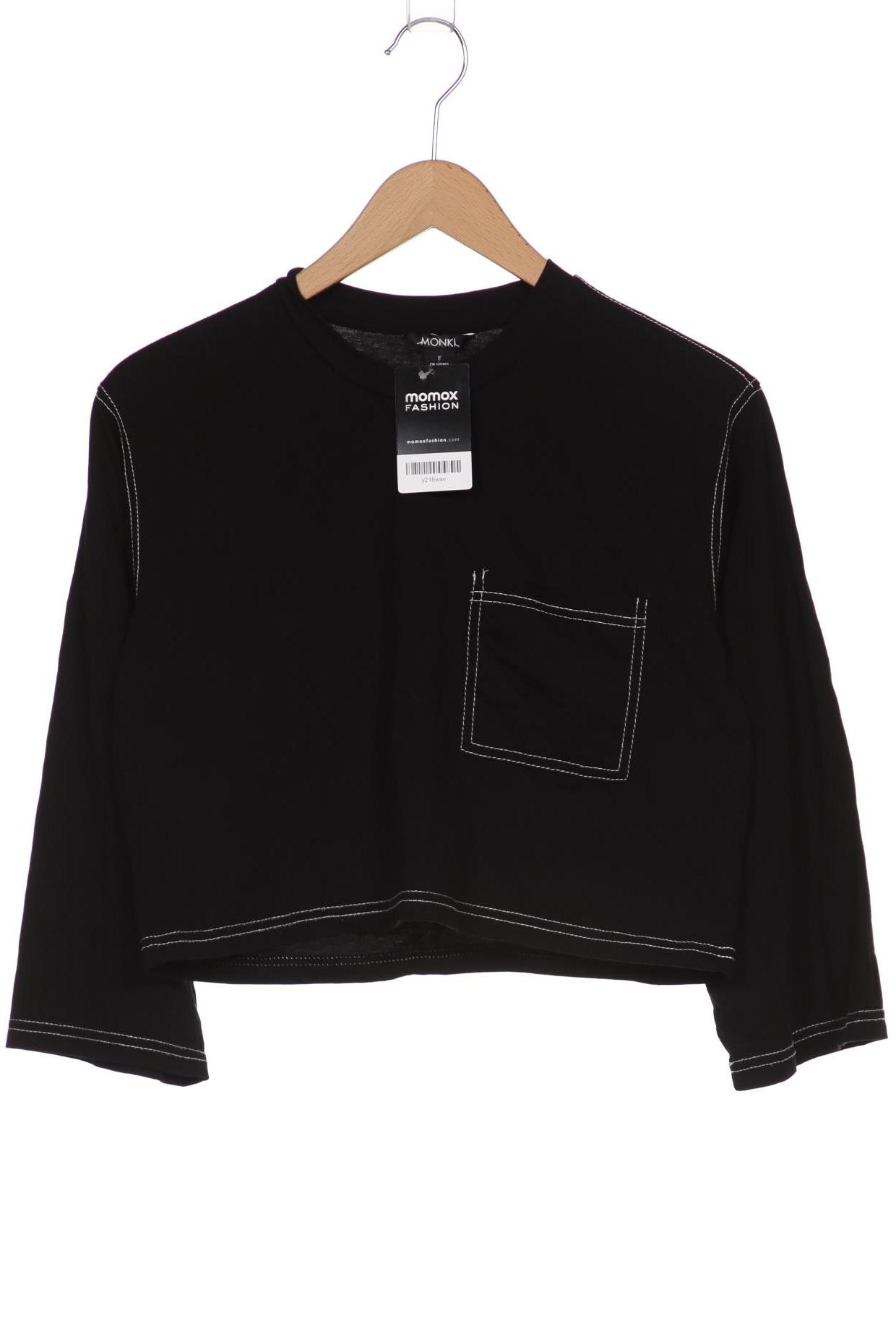 

Monki Damen Langarmshirt, schwarz, Gr. 36