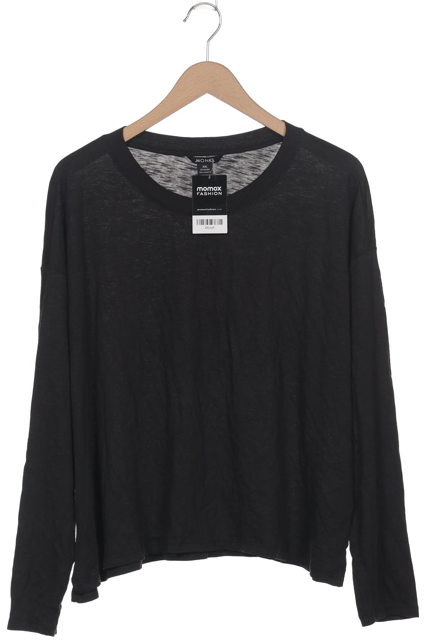 

Monki Damen Langarmshirt, schwarz, Gr. 46