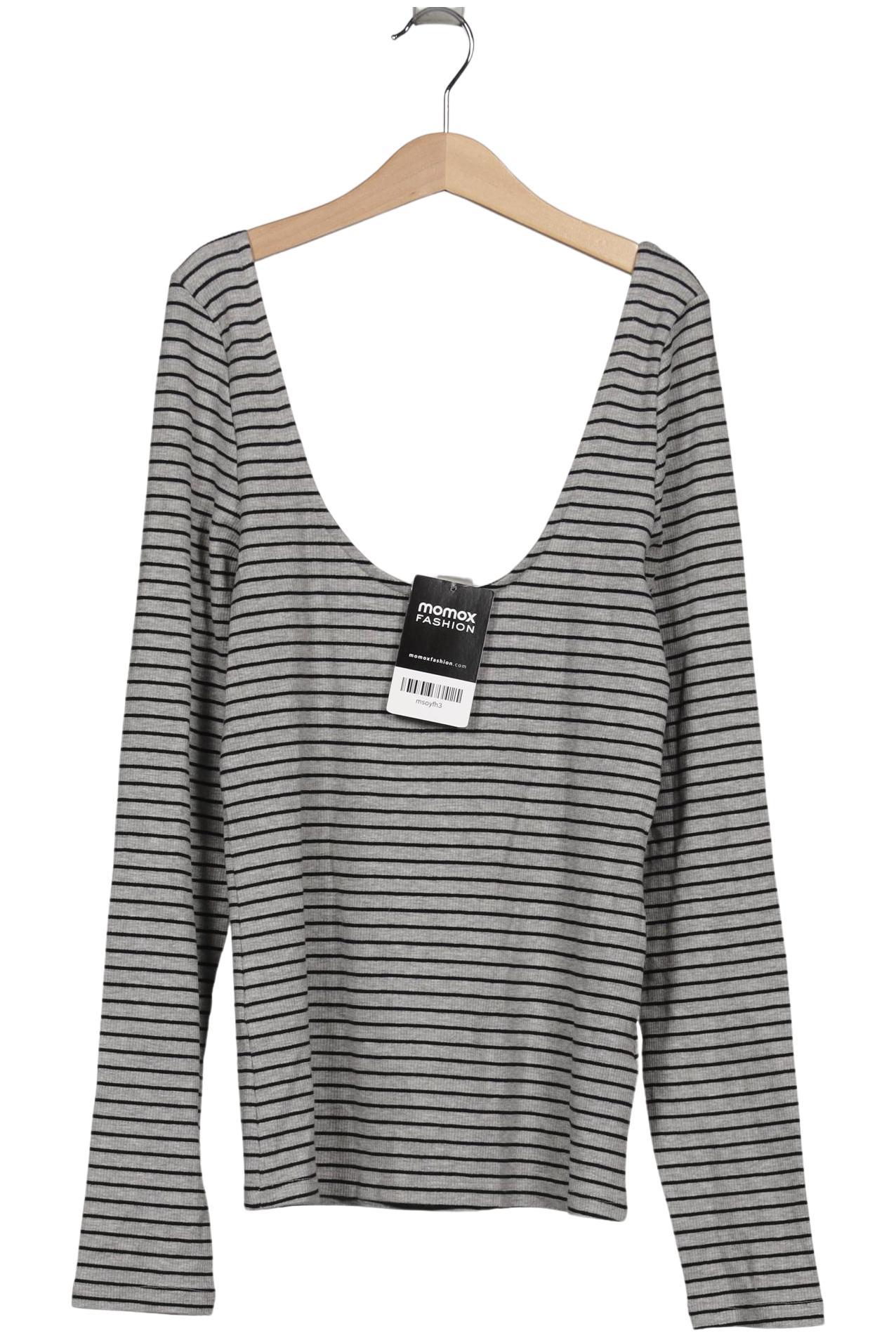 

Monki Damen Langarmshirt, grau, Gr. 36