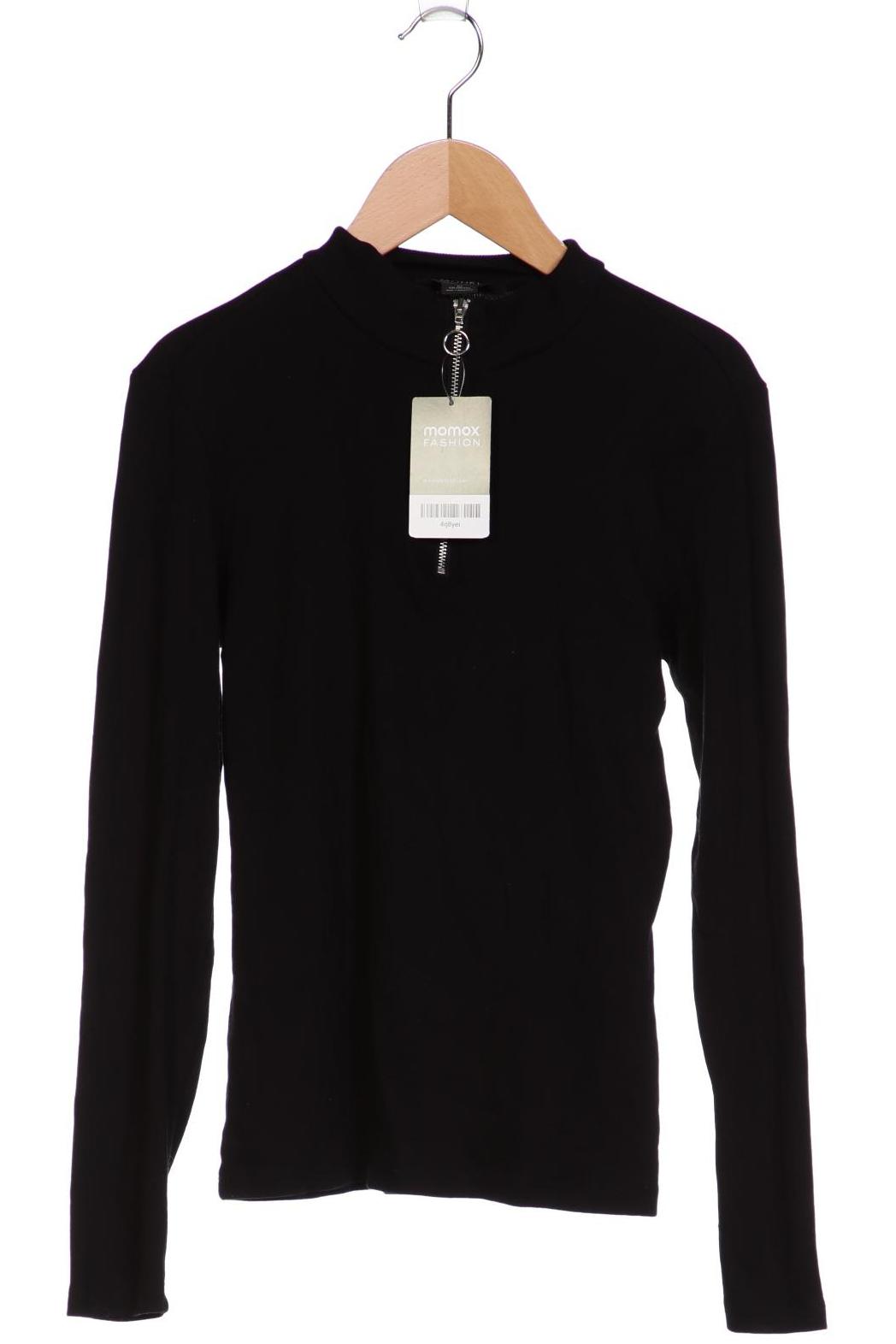 

Monki Damen Langarmshirt, schwarz, Gr. 38
