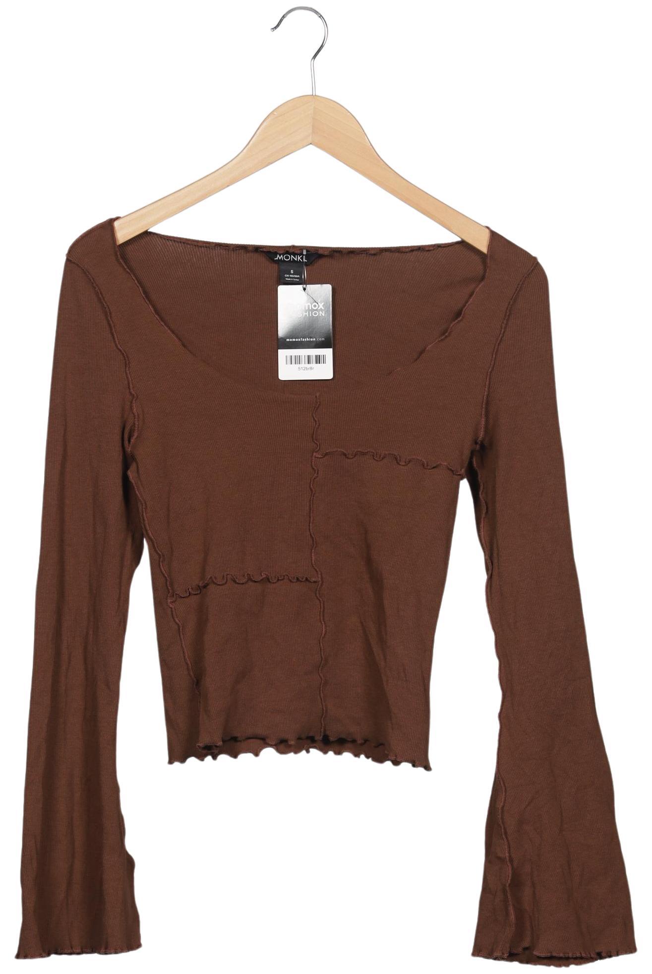

Monki Damen Langarmshirt, braun, Gr. 36