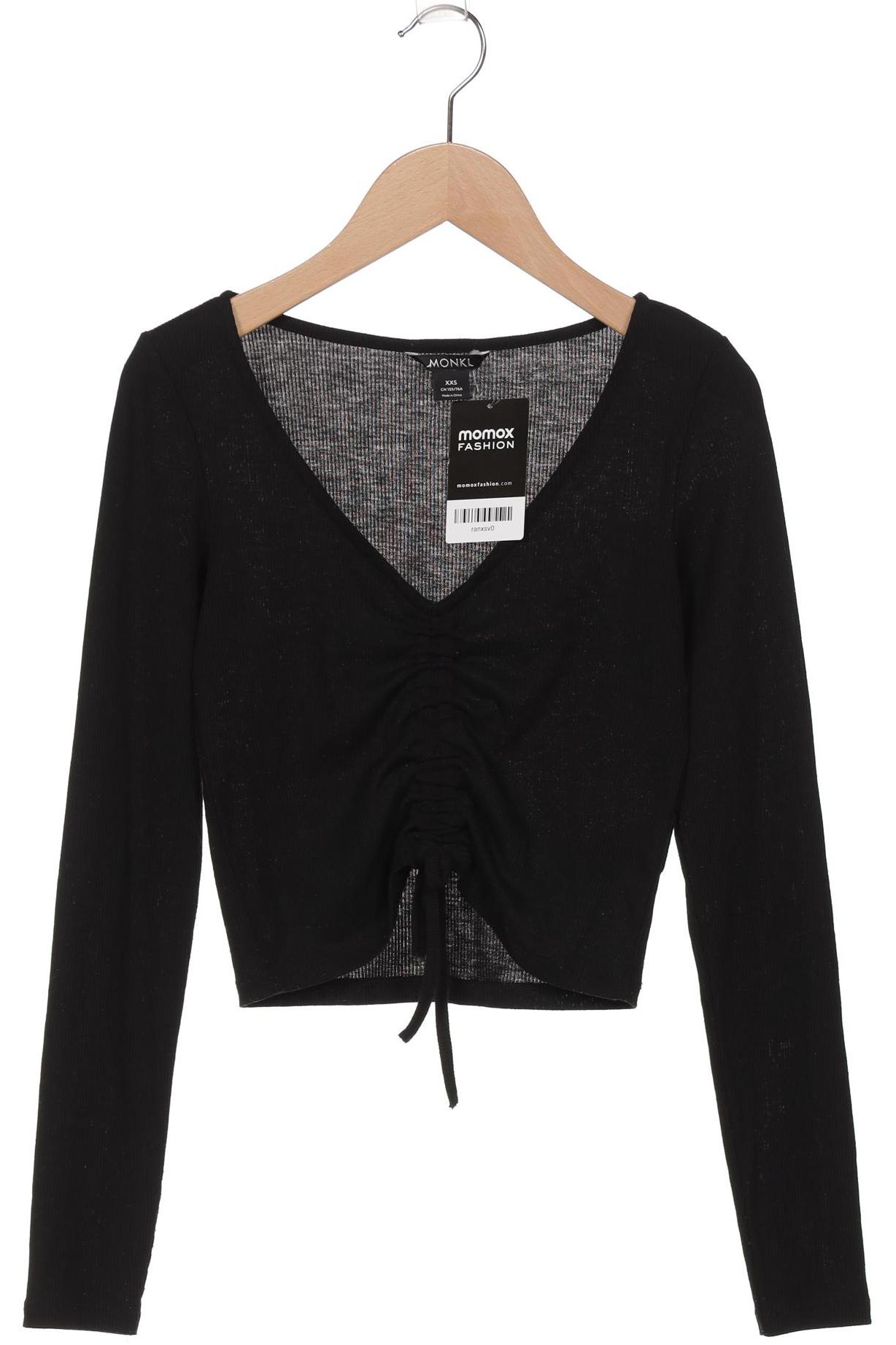 

Monki Damen Langarmshirt, schwarz, Gr. 32