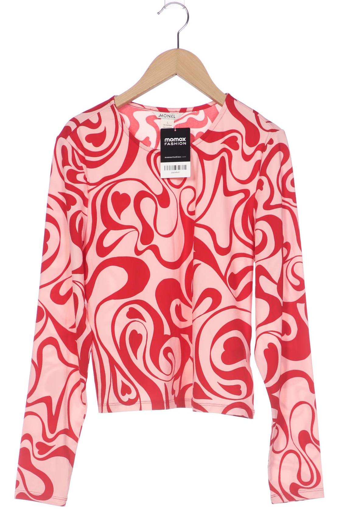 

Monki Damen Langarmshirt, pink, Gr. 42