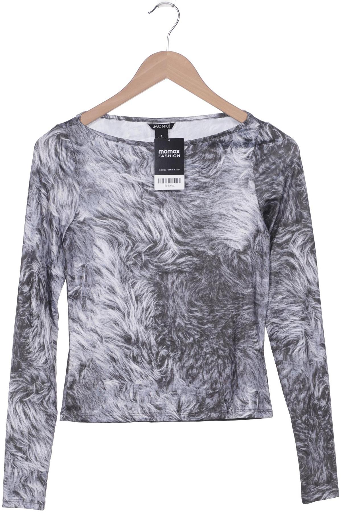 

Monki Damen Langarmshirt, grau, Gr. 36
