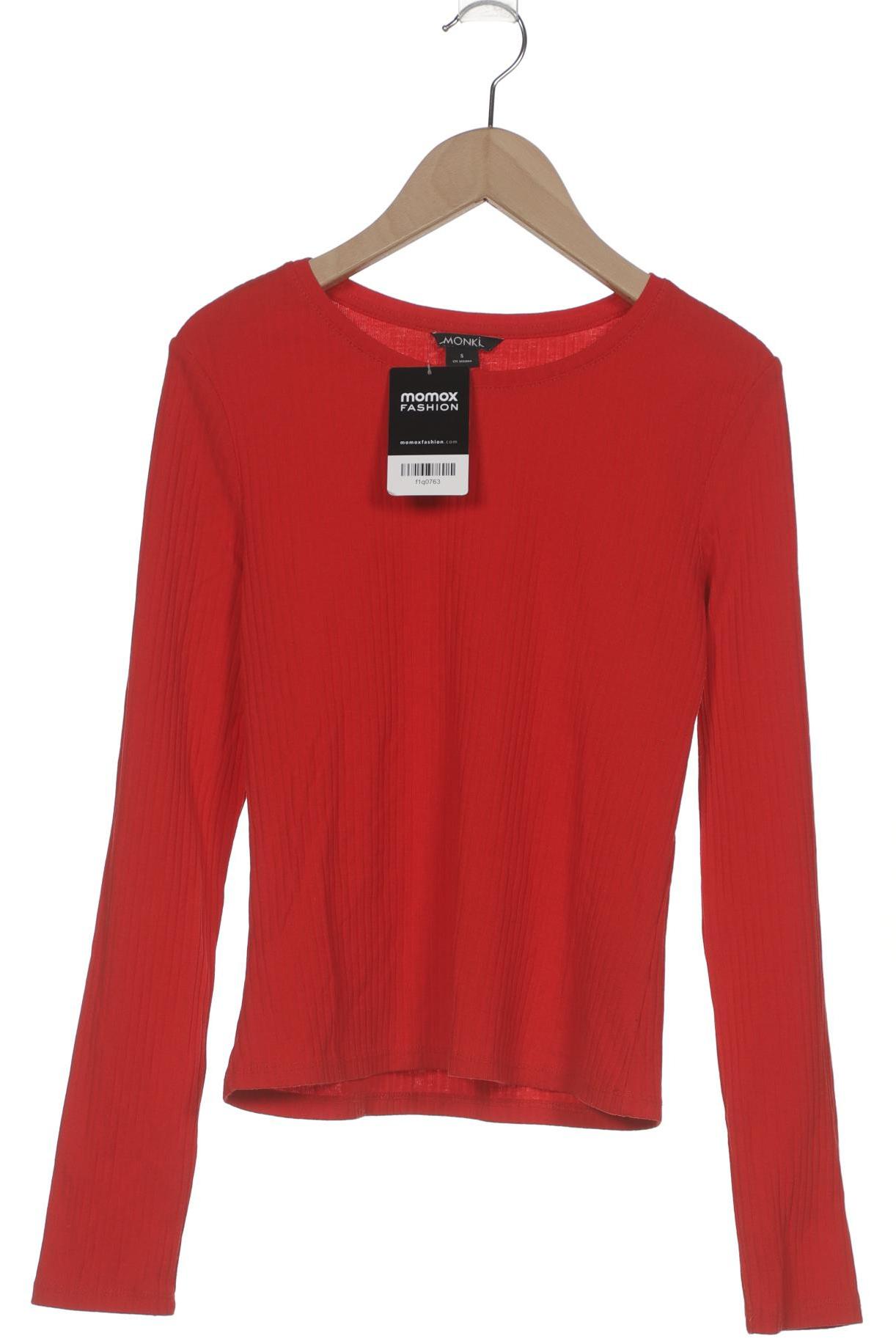 

Monki Damen Langarmshirt, rot, Gr. 36