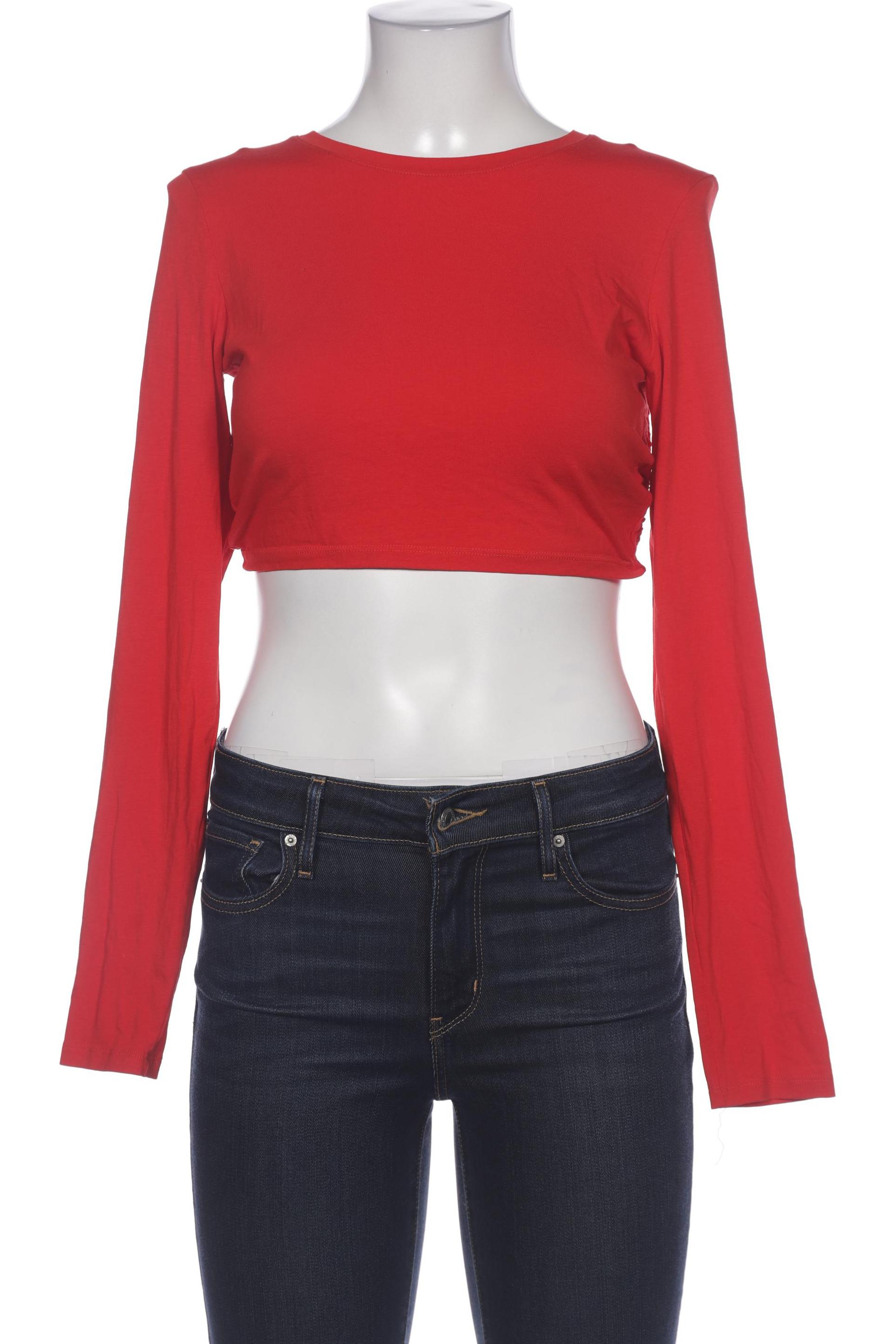 

Monki Damen Langarmshirt, rot, Gr. 38