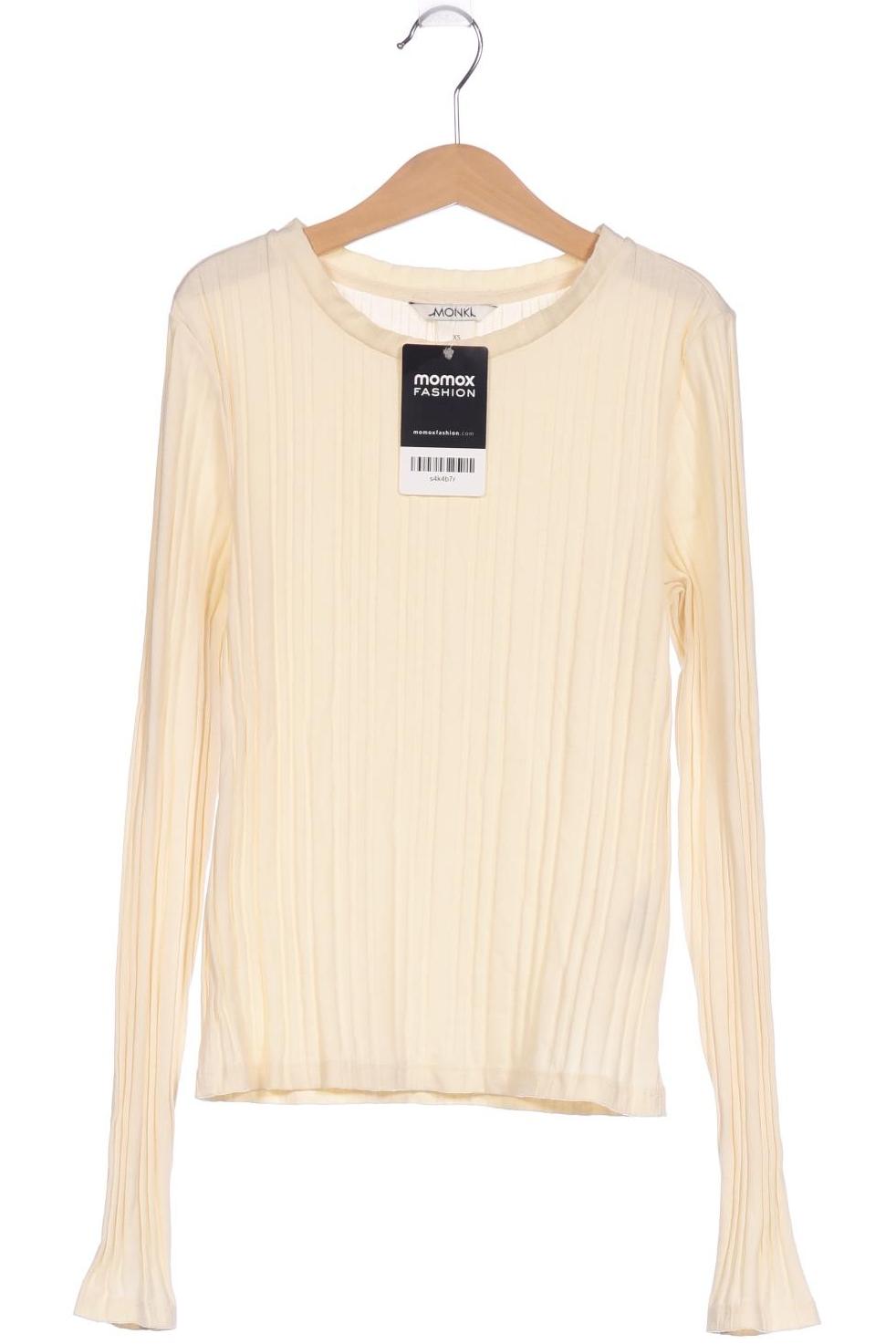 

Monki Damen Langarmshirt, cremeweiß, Gr. 34