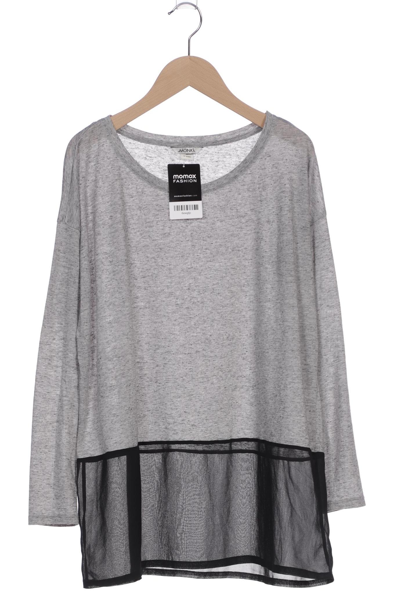 

Monki Damen Langarmshirt, grau, Gr. 36