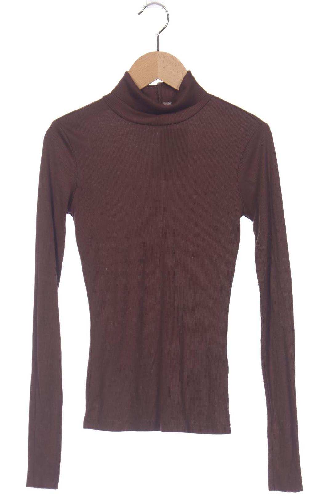 

Monki Damen Langarmshirt, braun, Gr. 34