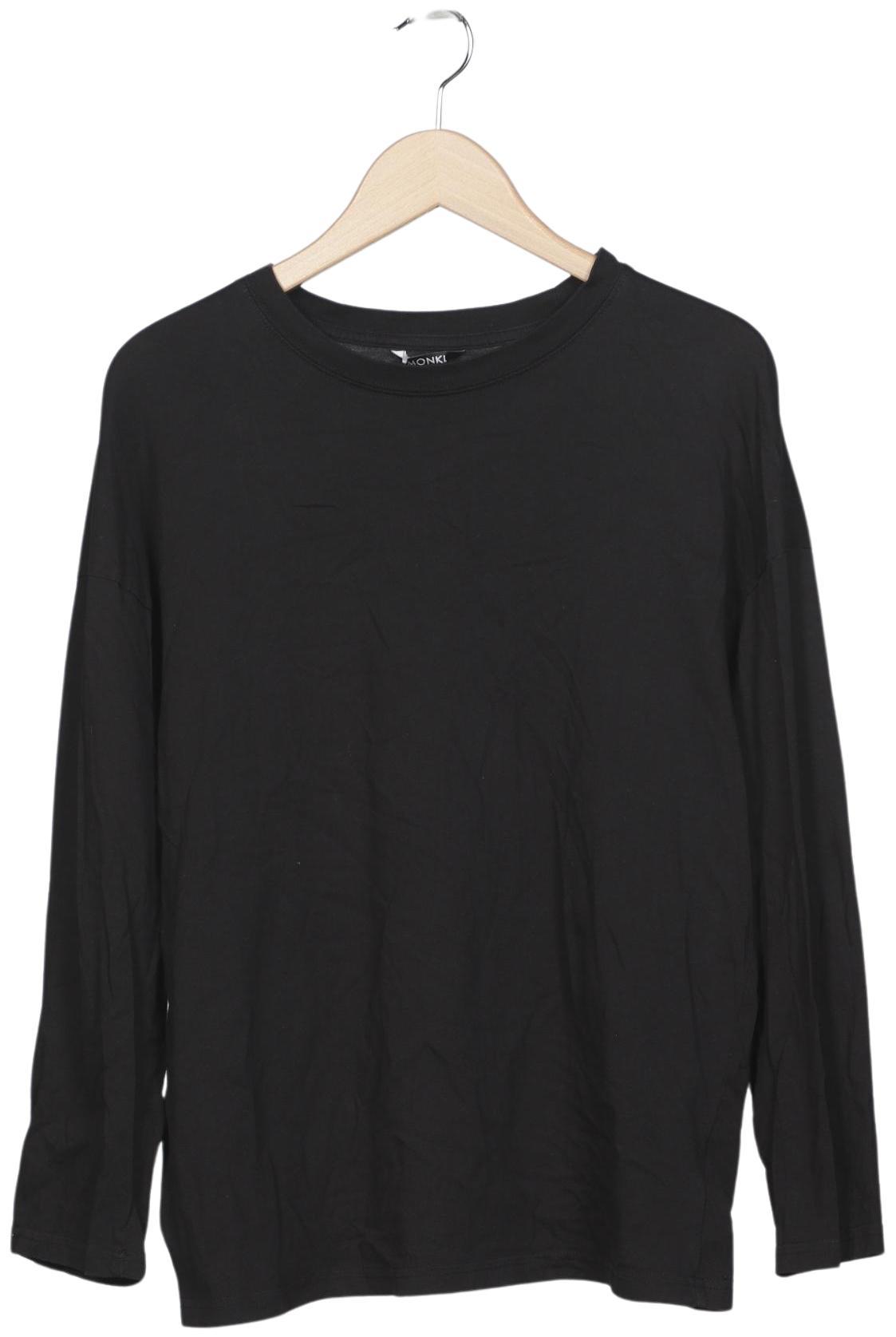 

Monki Damen Langarmshirt, schwarz, Gr. 38
