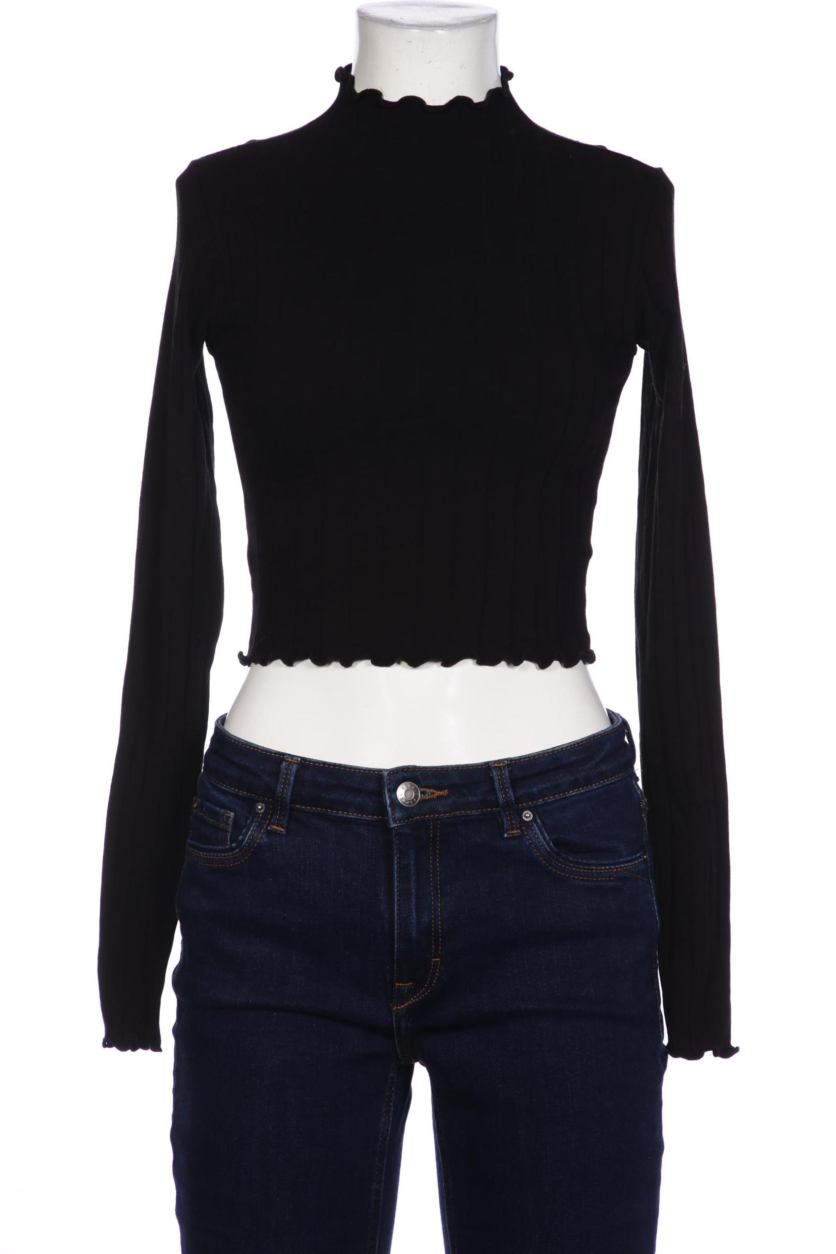 

Monki Damen Langarmshirt, schwarz, Gr. 36
