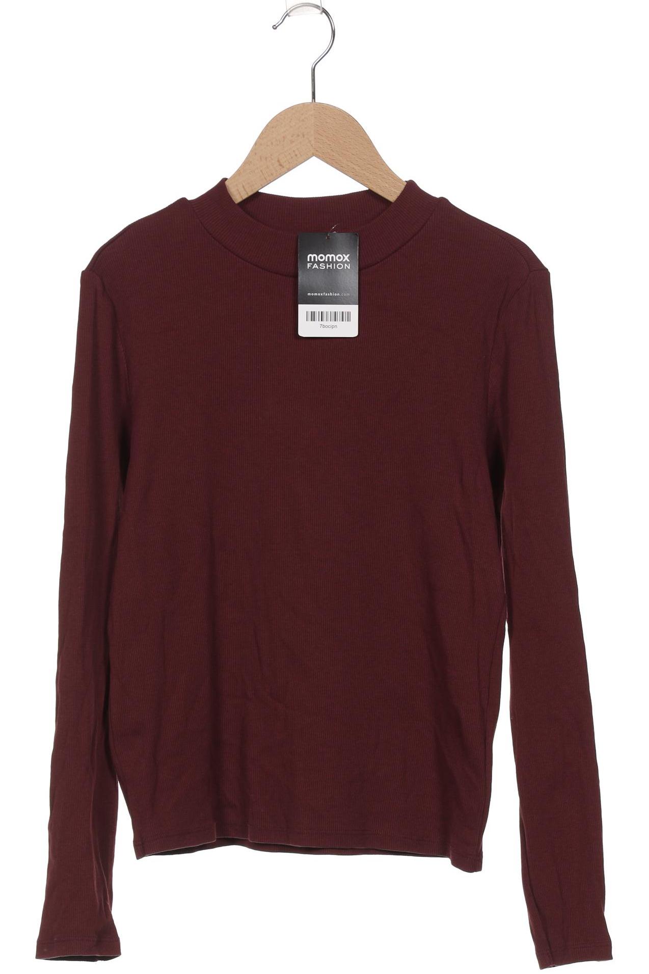 

Monki Damen Langarmshirt, bordeaux, Gr. 38