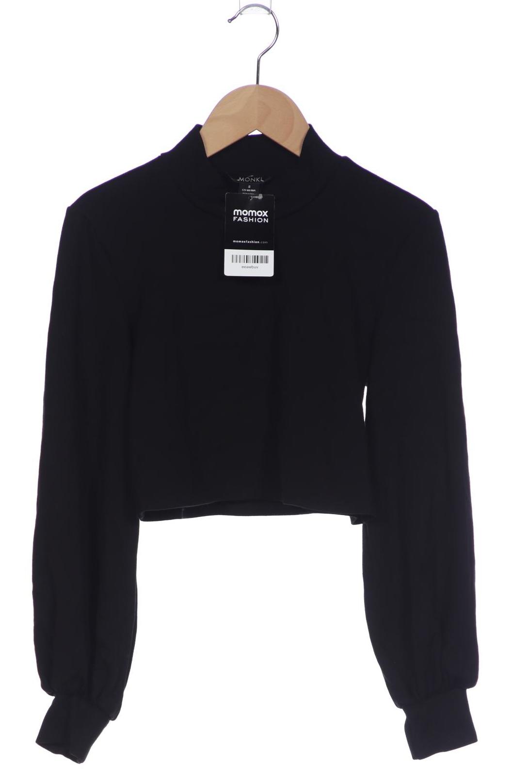 

Monki Damen Langarmshirt, schwarz, Gr. 36