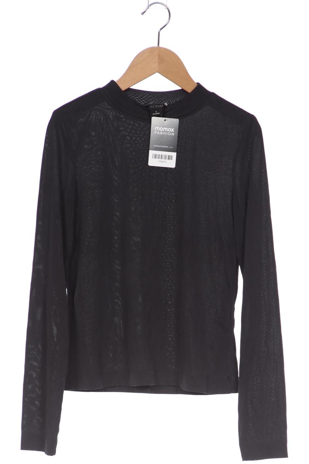 

Monki Damen Langarmshirt, grau, Gr. 36