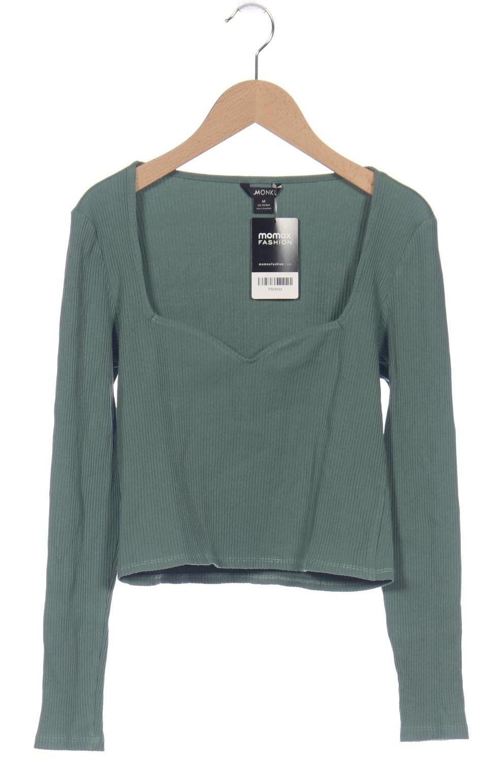 

Monki Damen Langarmshirt, türkis, Gr. 38