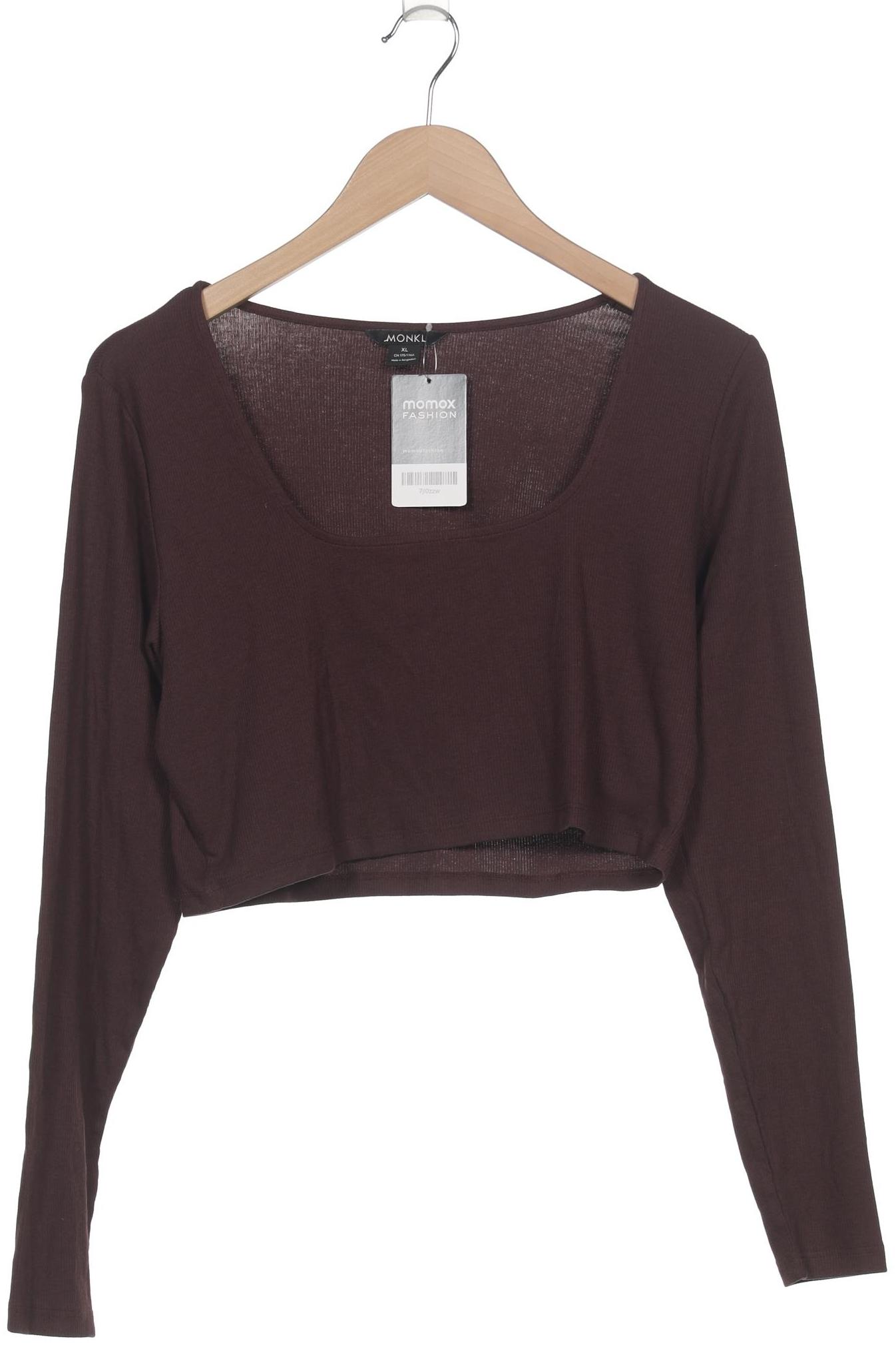 

Monki Damen Langarmshirt, braun, Gr. 44