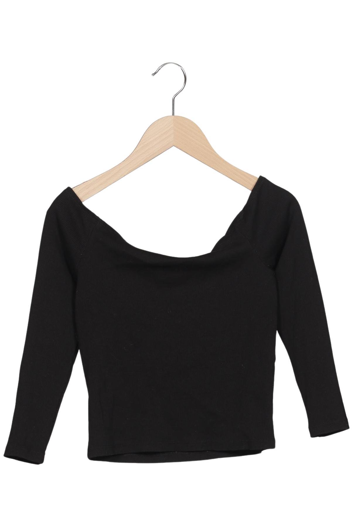 

Monki Damen Langarmshirt, schwarz, Gr. 36