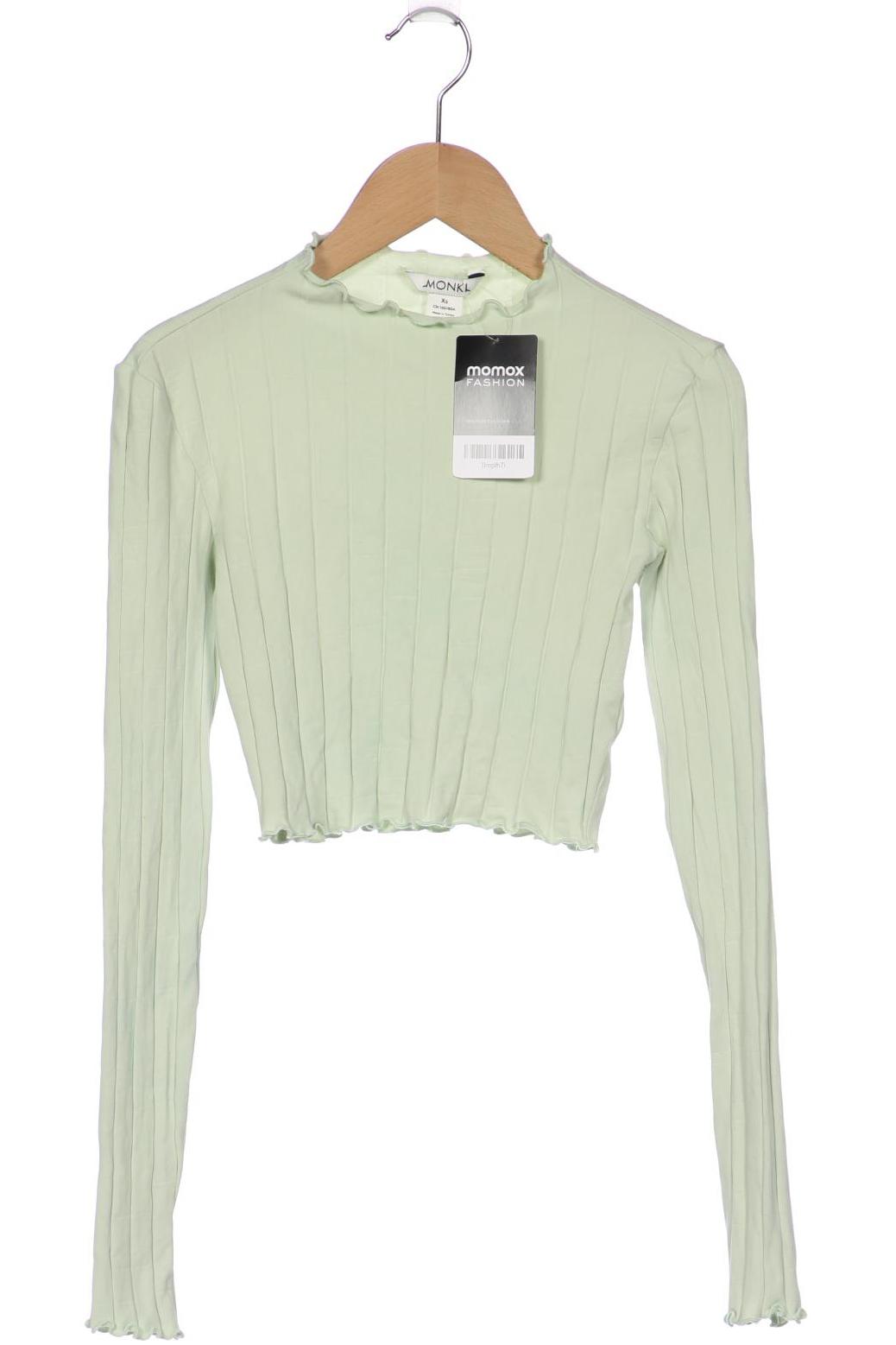 

Monki Damen Langarmshirt, hellgrün, Gr. 34
