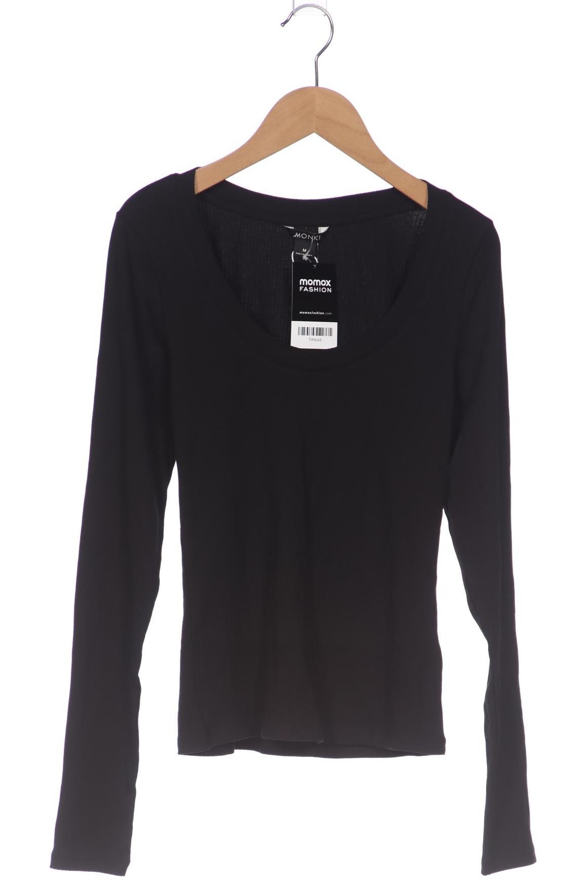 

Monki Damen Langarmshirt, schwarz, Gr. 38