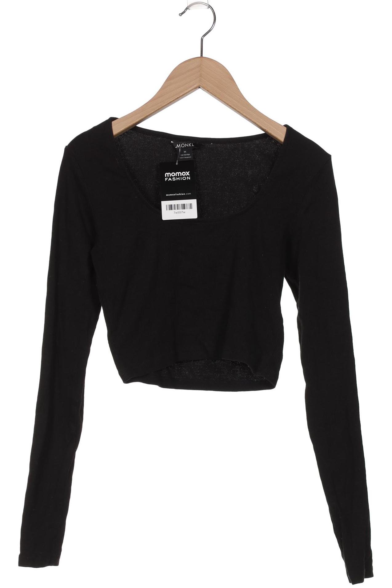 

Monki Damen Langarmshirt, schwarz, Gr. 38