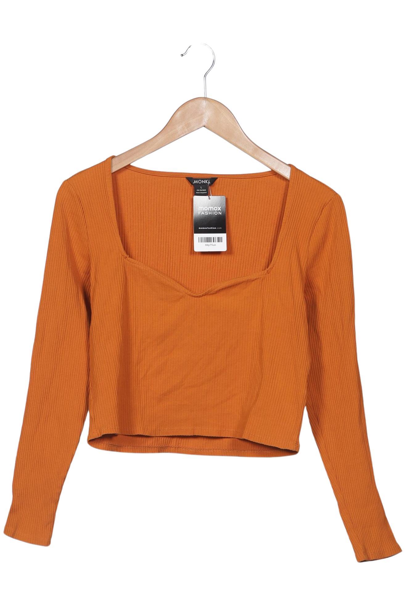 

Monki Damen Langarmshirt, orange, Gr. 68