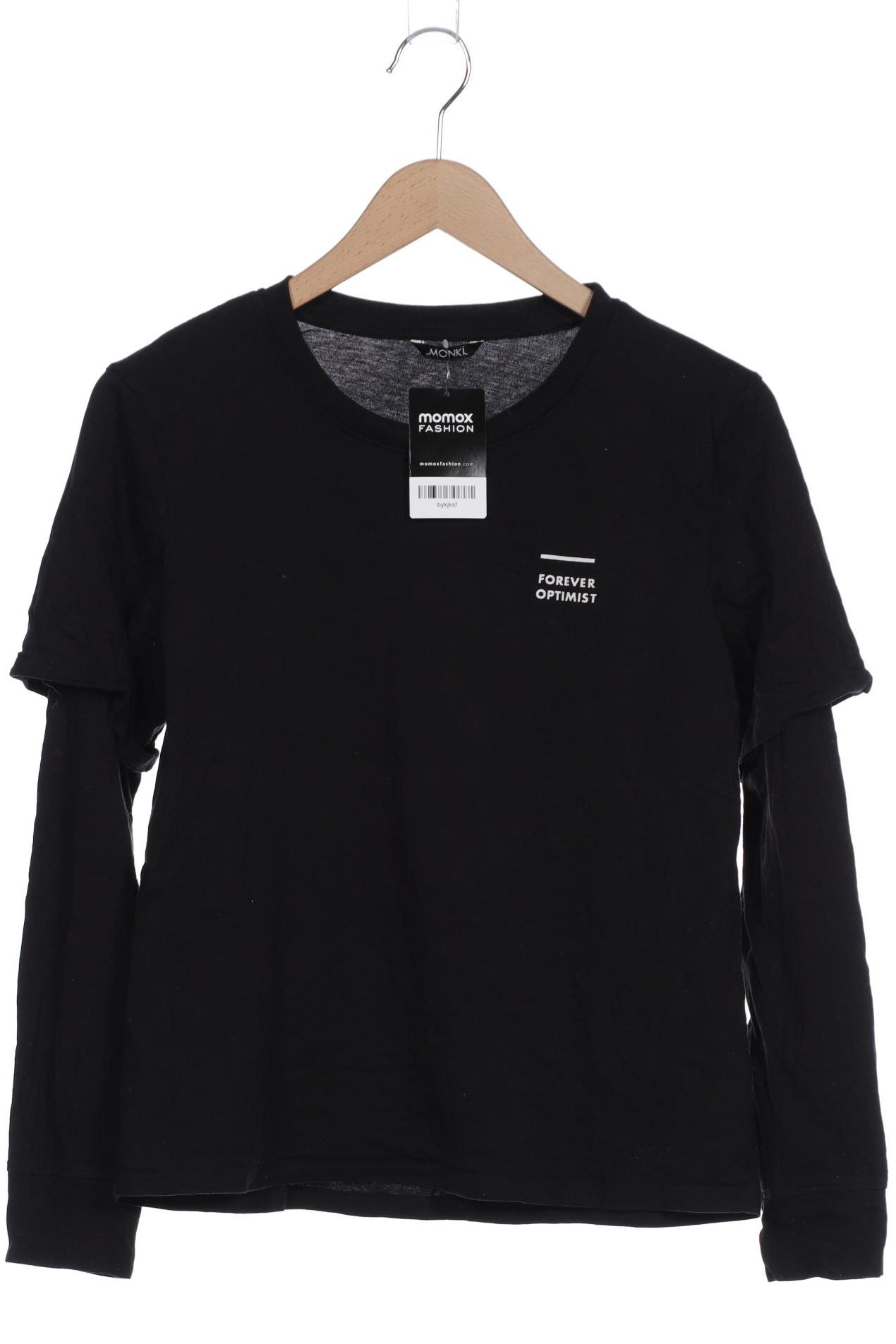 

Monki Damen Langarmshirt, schwarz, Gr. 38