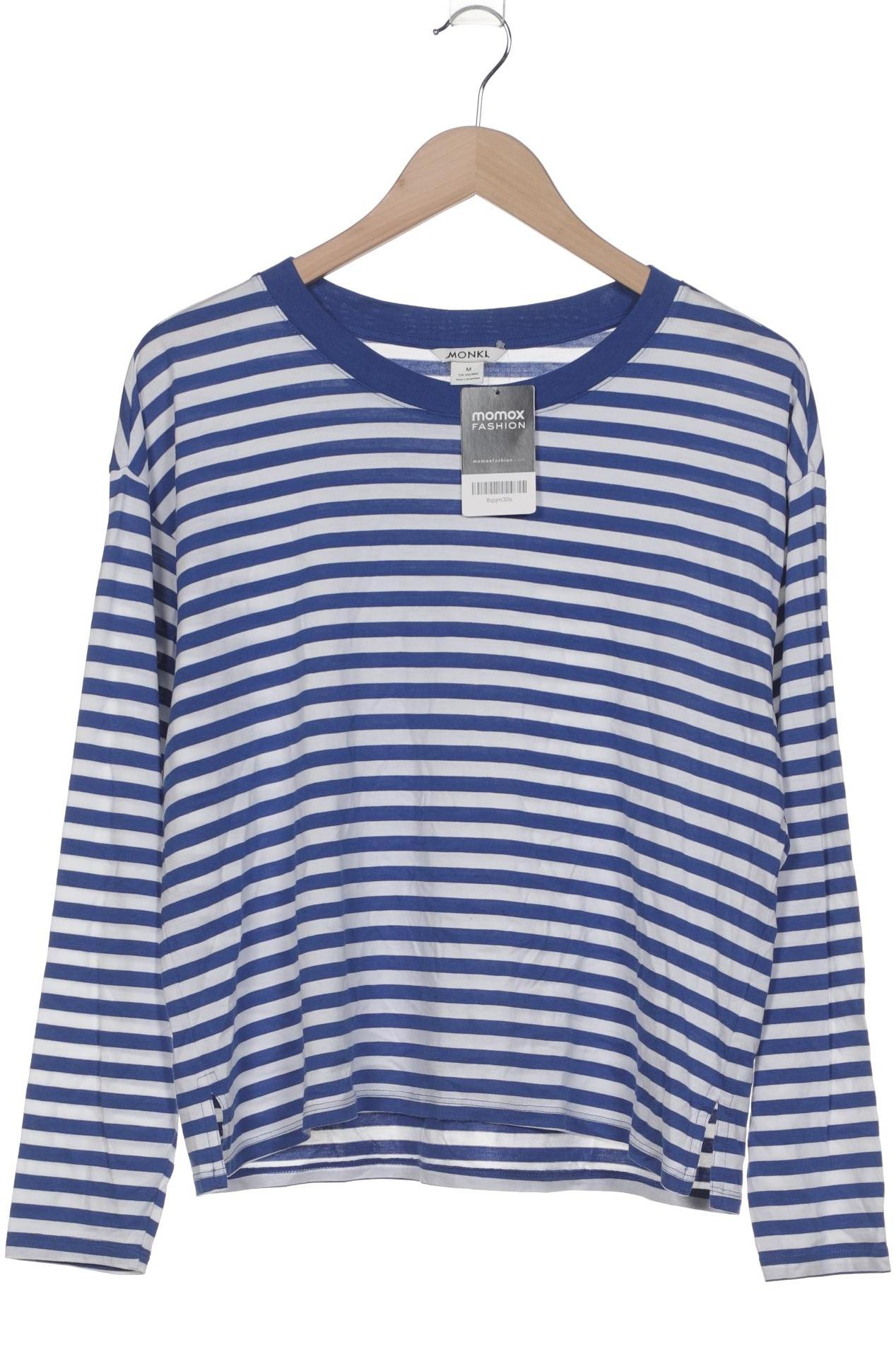 

Monki Damen Langarmshirt, blau, Gr. 38