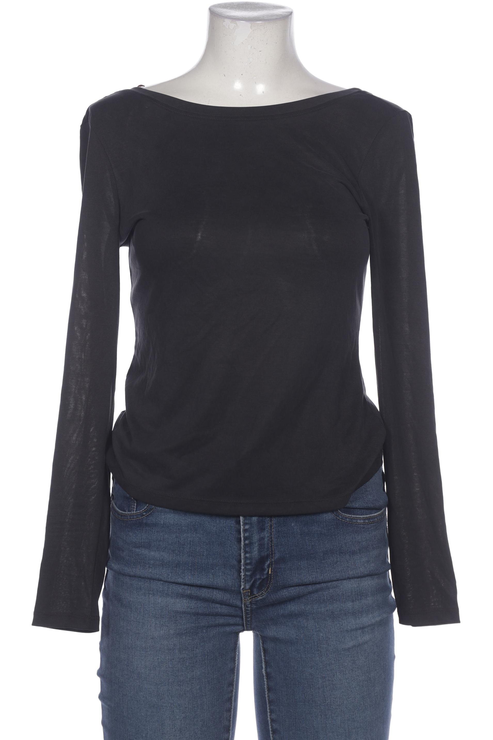 

Monki Damen Langarmshirt, schwarz, Gr. 36