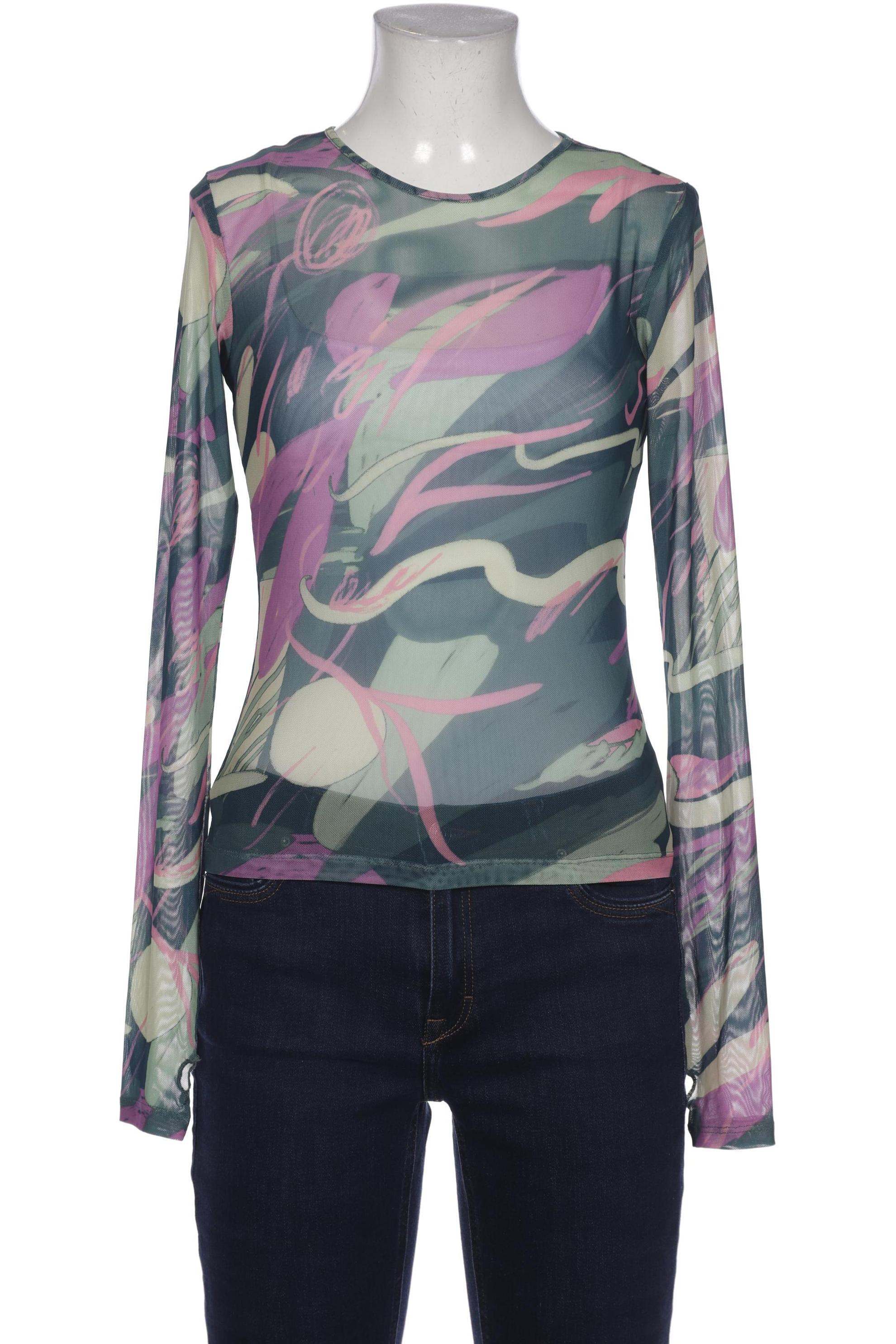 

Monki Damen Langarmshirt, türkis, Gr. 36