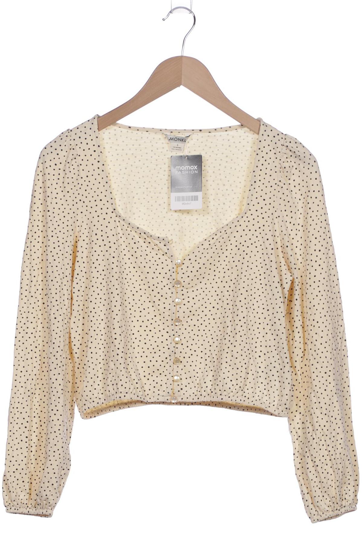

Monki Damen Langarmshirt, cremeweiß, Gr. 36